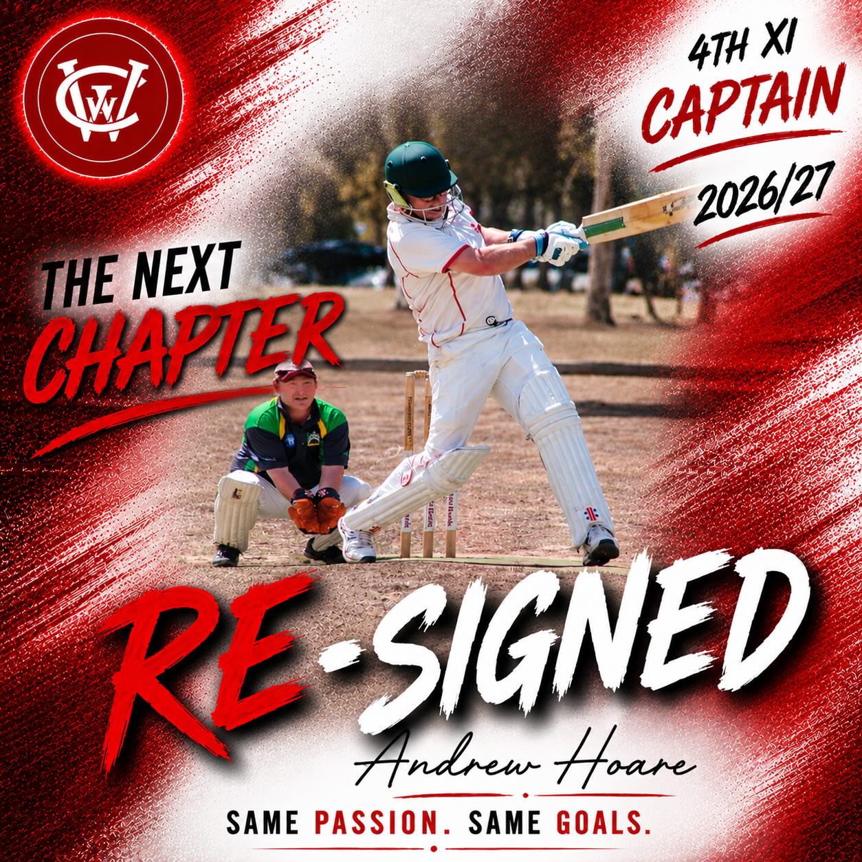 🔴⚪️🏏 4TH XI CAPTAIN RE-APPOINTMENT 🏏⚪️🔴
The Wendouree Cricket Club is pleased to announce the reappointment of Andrew “Pee Wee” Hoare as Captain of our 4th XI for the upcoming season.
A true club stalwart, Pee Wee has been a valued member of the club for many years and continues to make a huge contribution both on and off the field. His passion for the club, willingness to help others, and commitment to developing our younger players make him the perfect person to lead the group again.
The 4th XI plays an important role in providing opportunities for emerging cricketers, and Pee Wee’s leadership, experience and encouragement help create an environment where players can learn, improve and enjoy their cricket.
We are delighted to have him continue in the role and look forward to another season under his guidance.
Congratulations, Pee Wee, on your reappointment! ❤️🤍
WCC President
Ivan Pyke
#WendoureeCC #RedCaps #SamePassion #TheNextChapter