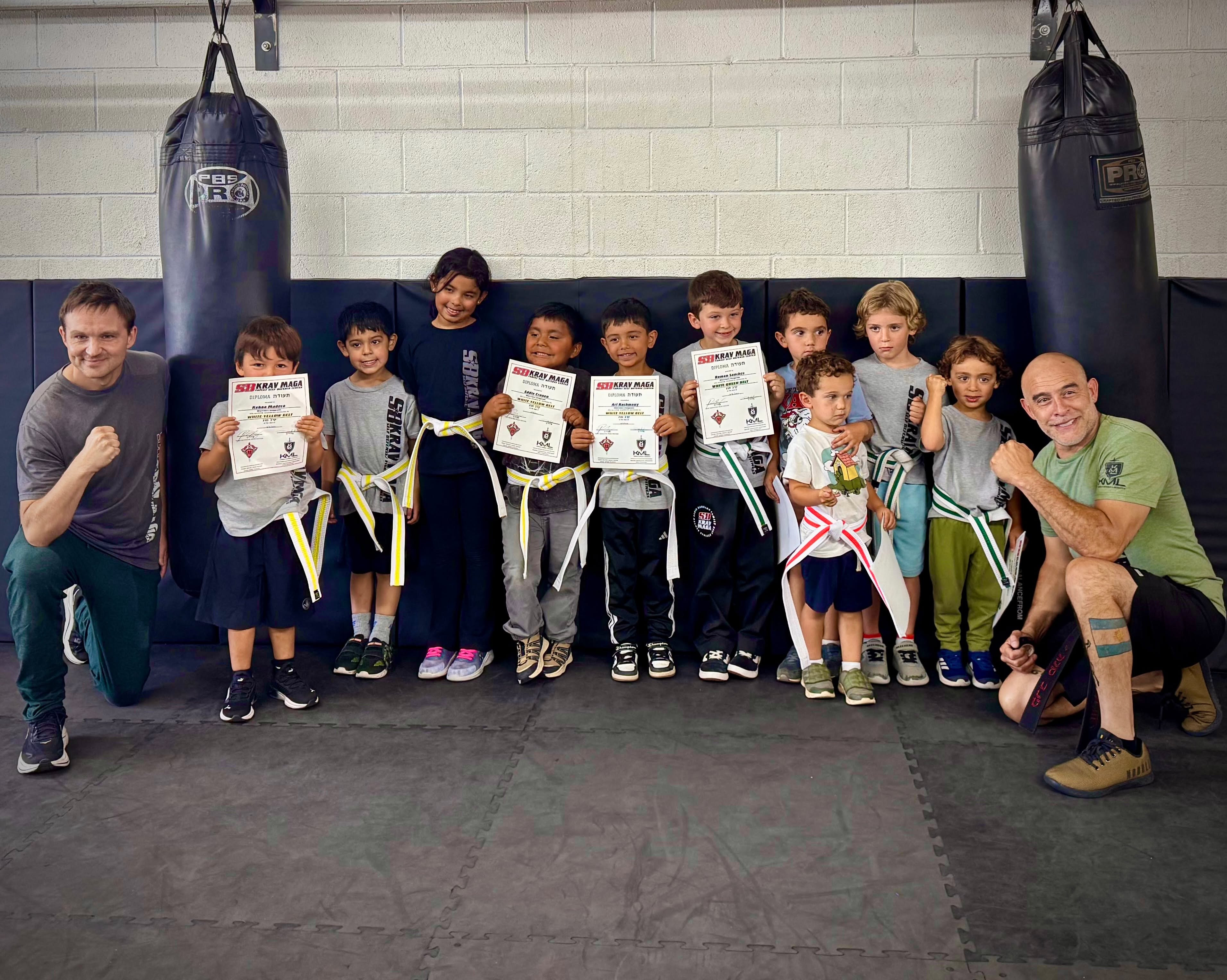 CONGRATULATIONS to all our little warriors (age 4-6) who just passed their tests and got earned their belts today!