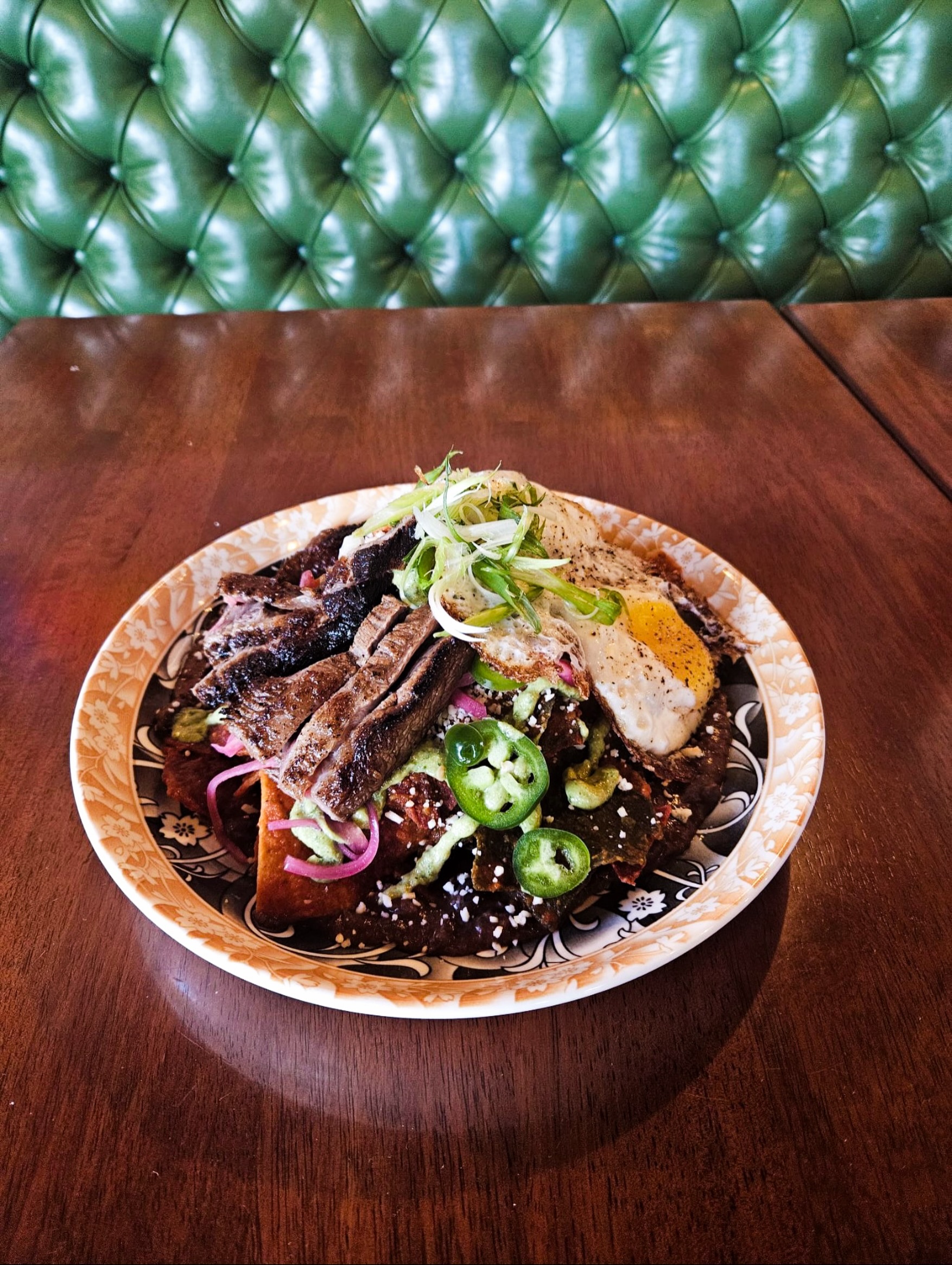 Pssst… what are your Father’s Day plans?
Perhaps a breakfast with Dad at Saxe Point Pub where a feature dish comes with a life lesson you didn’t ask for? 🤭
Father’s Day feature: Carne Asada Chilaquiles $25
Sliced thin 4oz marinated flat iron steak with tri color tortilla chips tossed in salsa roja with refried black beans, cotija cheese, cilantro-lime avocado crema, shaved red onion & two sunny side eggs 🤤
See you next weekend?
.
.
.
#yyj #localyyj #esquimalt #yyjfoodie #fathersdayspecial
