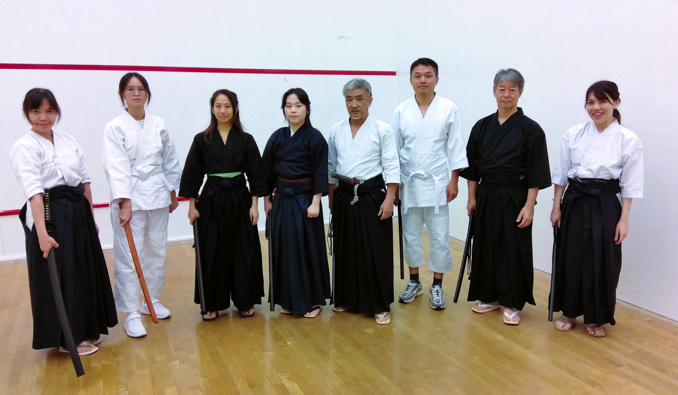 Thursday Toyamaryu Iai Battodo.
It was a lively practice session with members of the Aikido team coming for a trial lesson.