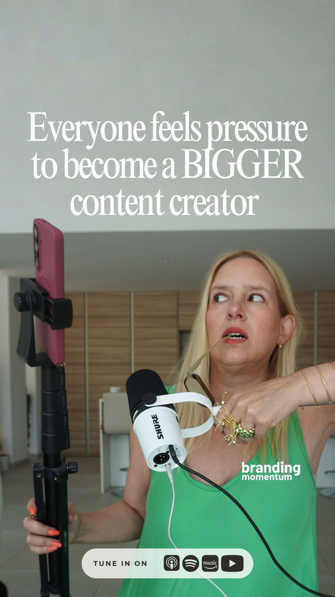 People start a podcast and suddenly feel like they should be on YouTube.
People on YouTube start feeling like they need a studio.
Then multiple cameras.
Then a producer.
Then a Netflix documentary apparently.
And somewhere along the way, nobody stops to ask a very reasonable question:
Who asked for this?
Most of the pressure isn't coming from clients, listeners, or customers.
It's coming from watching other people online and deciding their next step should become yours.
A lot of businesses aren't falling behind.
They're just solving problems they don't actually have.
🎧 New Branding Momentum episode: People With Podcasts Feel Pressure to Become YouTubers
#podcasting #youtubecreator #contentmarketing #servicebusiness #brandingmomentum