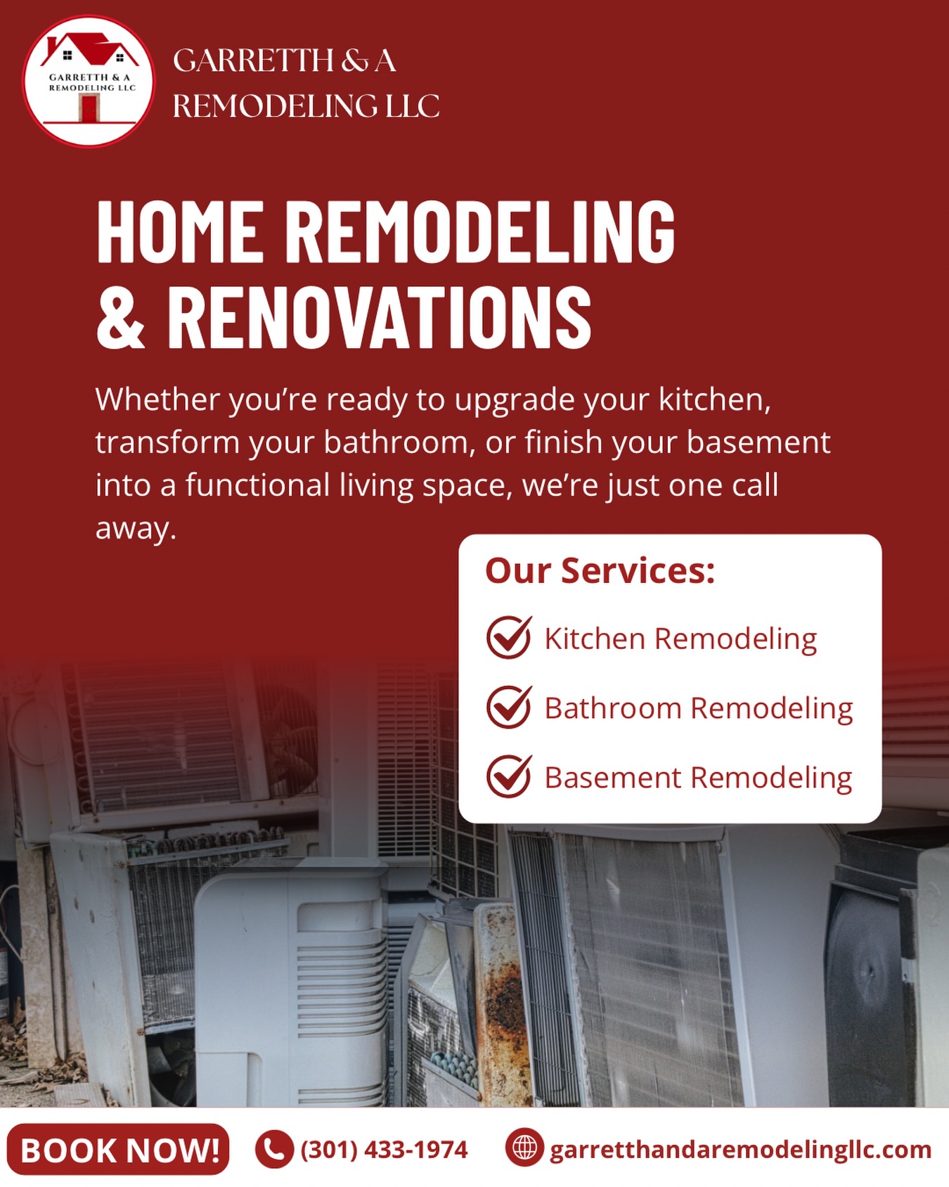 Transform your home into a space that works better for you and your family. From kitchen upgrades to bathroom remodels and finished basements, Garretth & A Remodeling LLC is here to bring your vision to life.
📍 Serving Maryland
📞 Call us today: (301) 433-1974
🌐 garretthandaremodelingllc.com
.
.
.
.
.
.
.
.
.
.
.
.
.
#fyp #explorepage #remodeling #maryland #generalcontractor