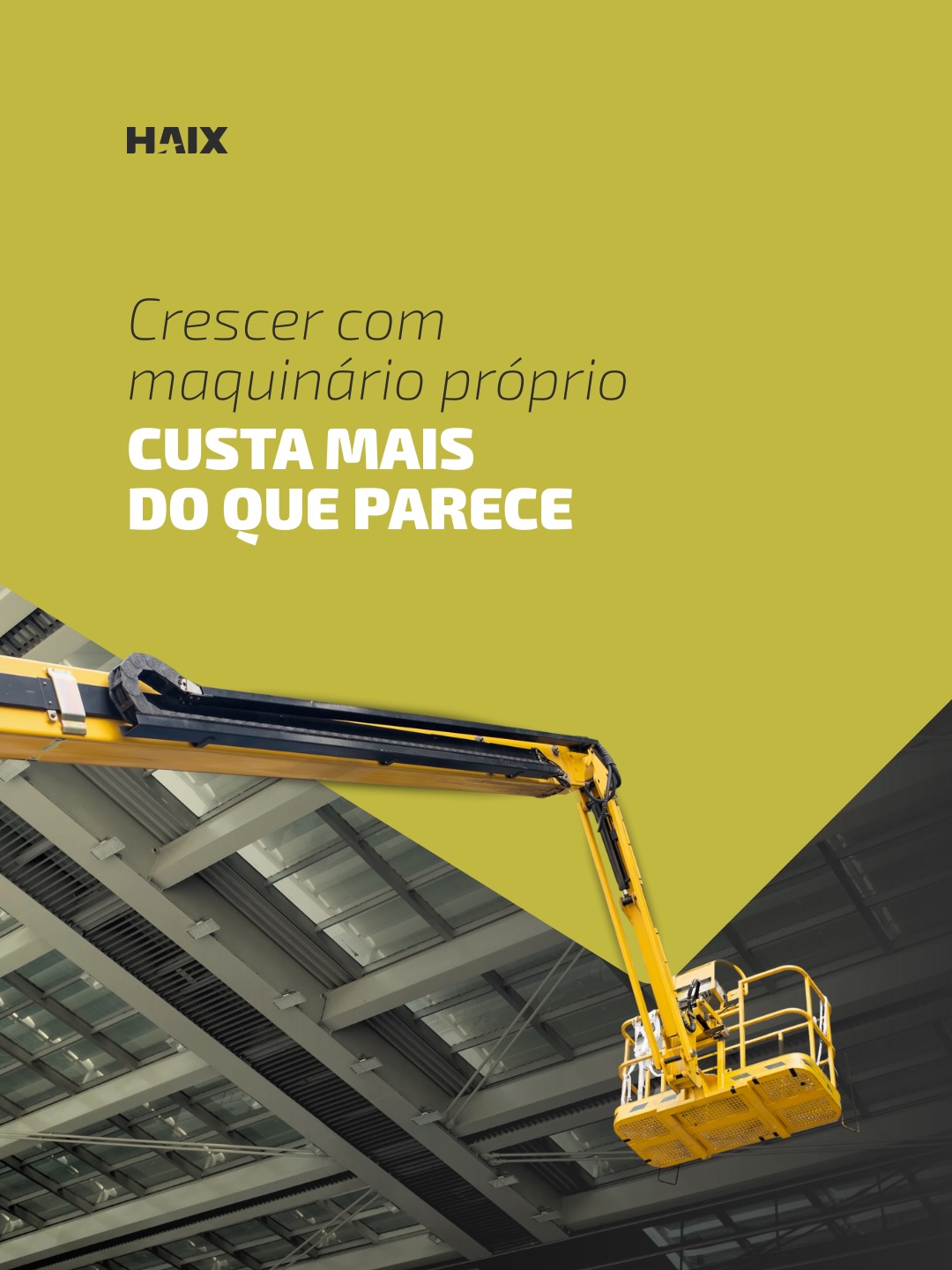 Comprar maquinário próprio parece vantagem — até você calcular o custo real. Aquisição, manutenção, peças, tempo parado. O investimento não termina na nota fiscal.
Empresas que crescem de forma inteligente escolhem onde colocar o capital. Arraste e entenda por que a locação pode ser a decisão mais estratégica para sua operação.
Fale com um especialista da HAIX.
#haixrental #locacaodemaquinas #construcaocivil #gestãodeobras #maquinario