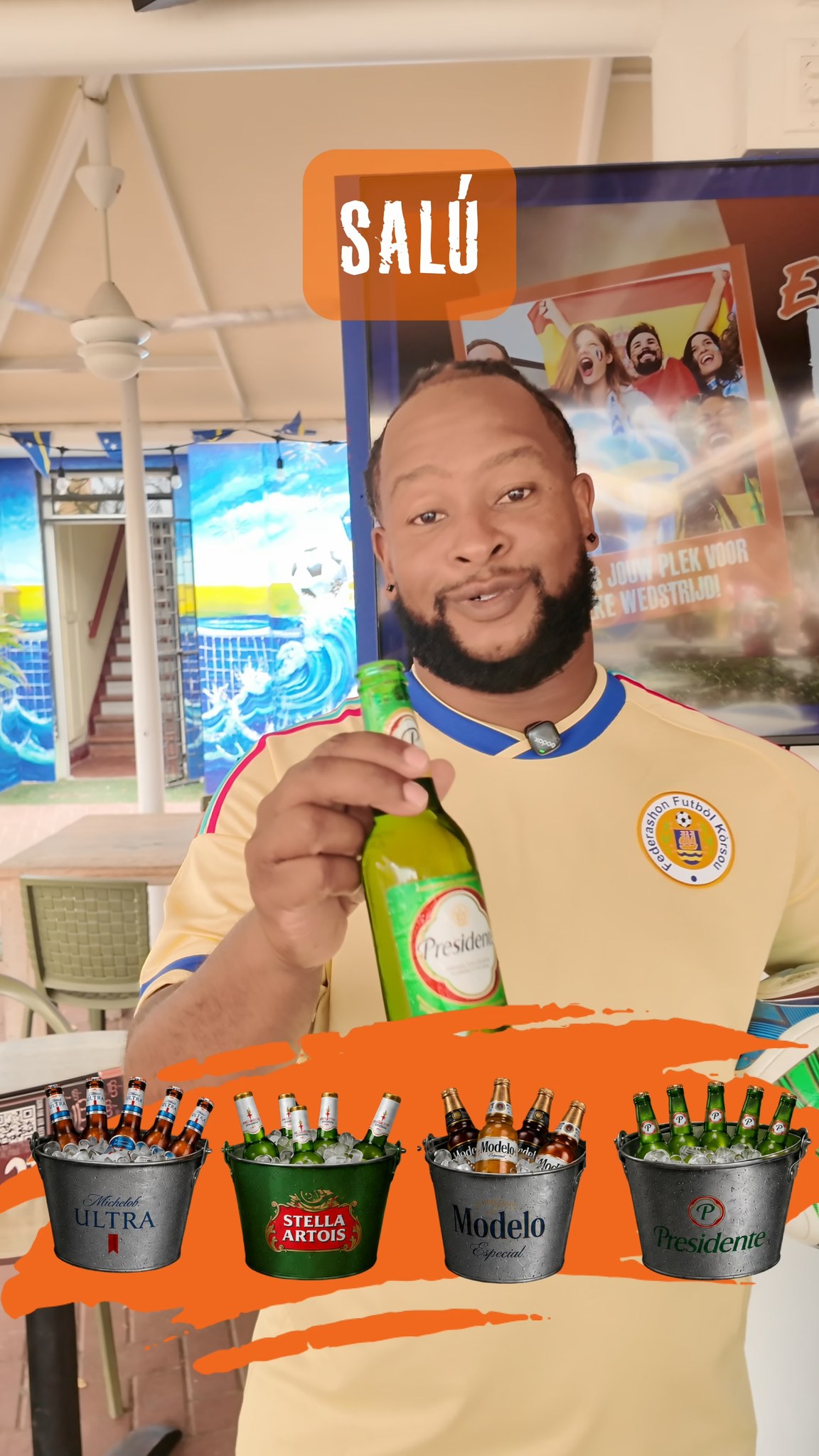 Bosnan ta kla pa e WK?! ⚽️
Plein Café Wilhelmina is dé place to be om alle WK-wedstrijden live te kijken!
Groot scherm, ijskoude biertjes, cocktails, snacks, verkoelende fans en een sfeer die je gewoon moet meemaken!
Van het eerste fluitsignaal tot de laatste minuut beleef je het WK zoals het hoort, samen bij Plein.
Nos ta wak bo na Plein!
(Alle wedstrijden die plaatsvinden tijdens onze reguliere openingstijden, 07:00 tot 22:00 uur, worden live uitgezonden.)
#pleincafewilhelmina #wilhelminaplein #punda #willemstad
Plein Café Wilhelmina ligt aan het Wilhelminaplein in Curaçao en heeft het gezelligste schaduwrijke terras van Punda. We hebben meer dan 50 ijskoude (speciaal) biertjes, de lekkerste daghappen en we zenden alle belangrijke sportwedstrijden uit op groot scherm. Iedere donderdag tm. zaterdag hebben we Happy Hour van 17.00-18.00