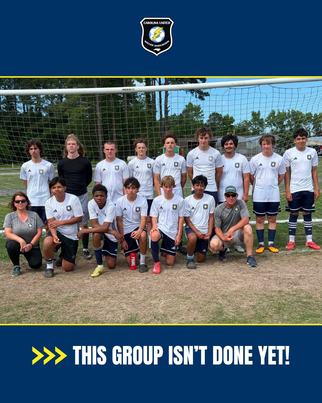 The Byrum’s U16 Boys have been building something special for a long time and this season proved it. ⚽💙
A group that’s grown up together, competed together, and trusted each other through every match finished the season just shy of the top spot with an impressive 2nd place finish.
You can see the chemistry, the confidence, and the years behind this team every time they step on the field. This group isn’t done yet. 👏🔥
Stay up to date at carolinaunitedsoccer.com