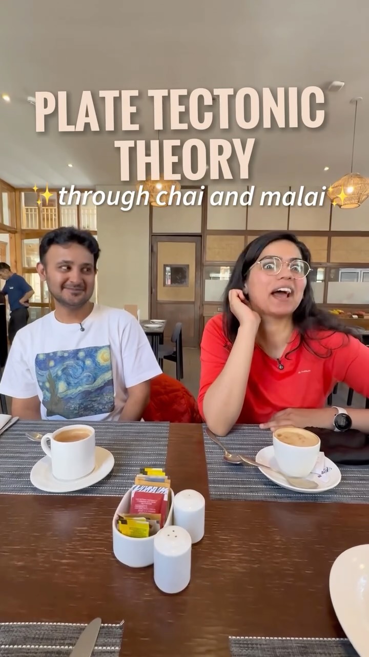 Karan joined our Decipher Himalayas trip and came up with this great analogy for plate tectonics ☕️🌏
#earthscience #geology #platetechtonics #chai #theneevproject