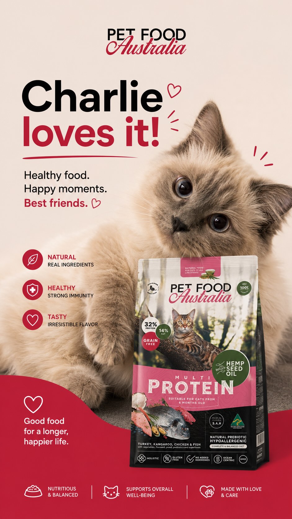 Charlie’s coat didn’t become this beautiful by accident 😽
Our Cat Dry Food is made with premium Aussie ingredients to support healthy skin, a soft coat, and overall wellbeing — from the inside out.
✨ Grain free
✨ Hypoallergenic
✨ Vet recommended
Shop now at Noon.com
Tap the link in our bio to order today 📲
#PetFood #Cat #CatFood