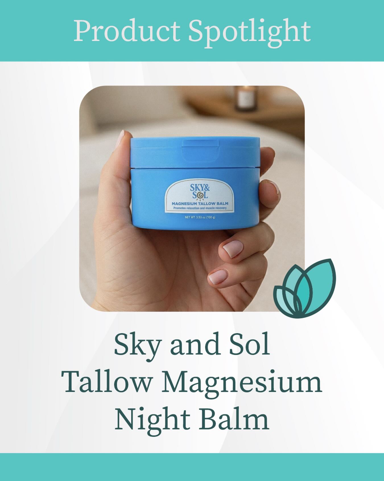 đżPRODUCT SPOTLIGHTđż
Your Body Knows How to Sleep. Letâs Help It Remember
If you wake up tired, groggy, or wired ⌠your body isnât broken â just out of rhythm.
Sky and Solâs Magnesium Night Balm helps ease tension and supports your nighttime wind-down routine.
No sedatives. No groggy mornings. Just calm, deep rest â the way nature intended.
Use nightly. Sleep deeply. Wake up feeling truly refreshed.
10% OFF with link (or code KATRINAG)
https://skyandsol.co/pages/shop?lc_ambassador_id=Y3VzdG9tZXI6NjM5MjAxMA
#friscotx #healthandwellness #stayhealthy #sleepwell #takecareofyourself