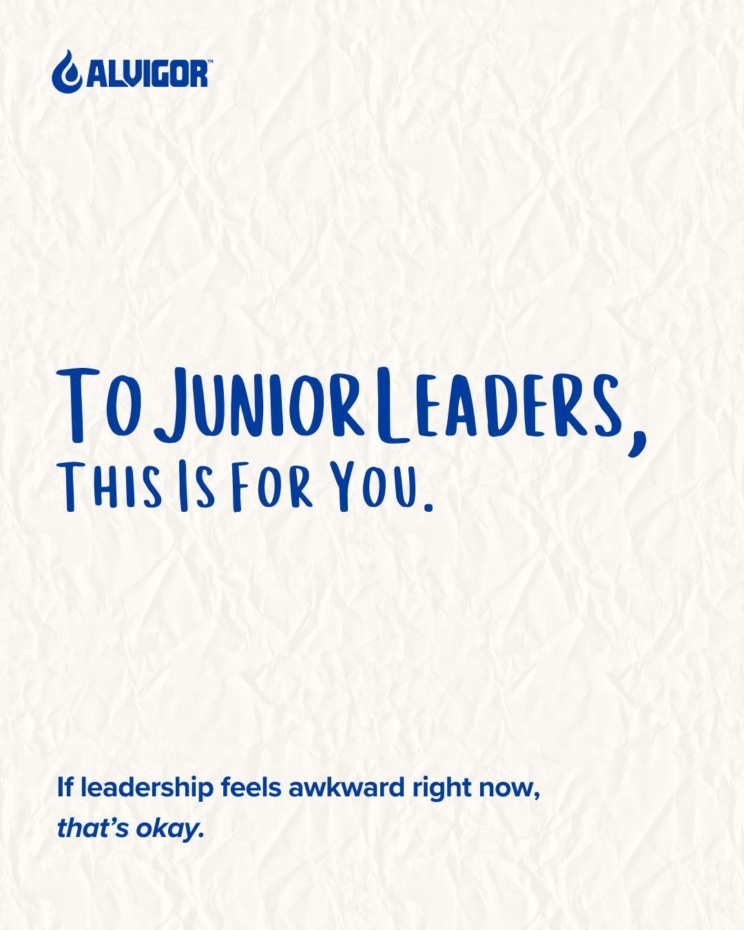 To junior leaders, this is for you.
If leadership feels awkward right now, youâre not failing. Youâre growing into a new role.
It takes time to find the balance between being kind and being clear, being friendly and being firm, being trusted and being respected.
You donât need to be loud to lead well. You just need to keep showing up with care, clarity, and consistency.
Give yourself time. Youâre becoming.
#ALVIGOR #JuniorLeaders #LeadershipGrowth #NewLeaders #YoungLeaders #LeadershipJourney #PeopleLeadership #LeadershipMindset #FutureLeaders #WorkplaceGrowth #CareerGrowth #LeadershipDevelopment #ManagementSkills #GrowthMindset #ProfessionalGrowth