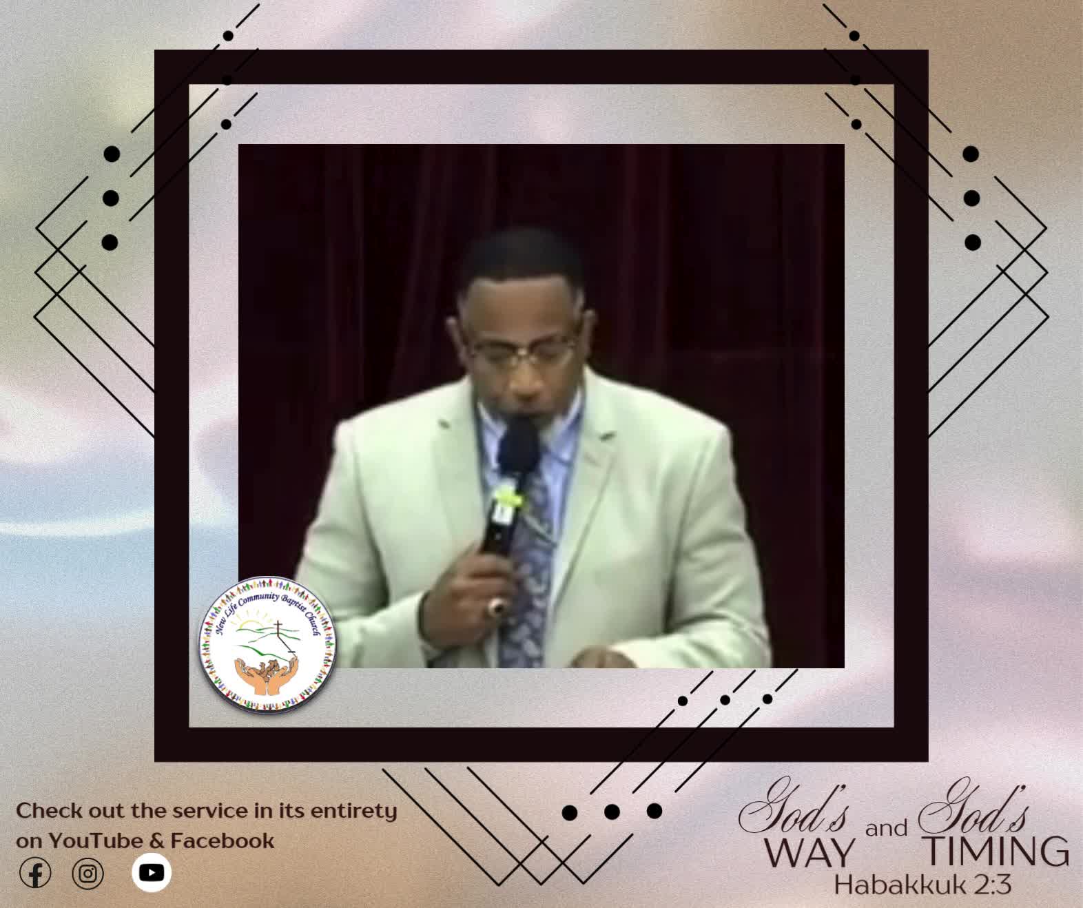 ⏳🙏🏽 Trust the process, trust His promises, and trust His timing. 💜✨
🎥 Missed Sunday's message? Watch the full service on Facebook or YouTube and be encouraged!
#GodsWayGodsTiming #Habakkuk23 #TrustTheProcess #FaithOverFear #GodsTimingIsPerfect #SundaySermon #KingdomLiving #WalkByFaith #NLCBC #FaithJourney #TrustGod #HopeInHim 🙏🏽⏰💜✨📖🙌🏽 #TheresAWordForYou