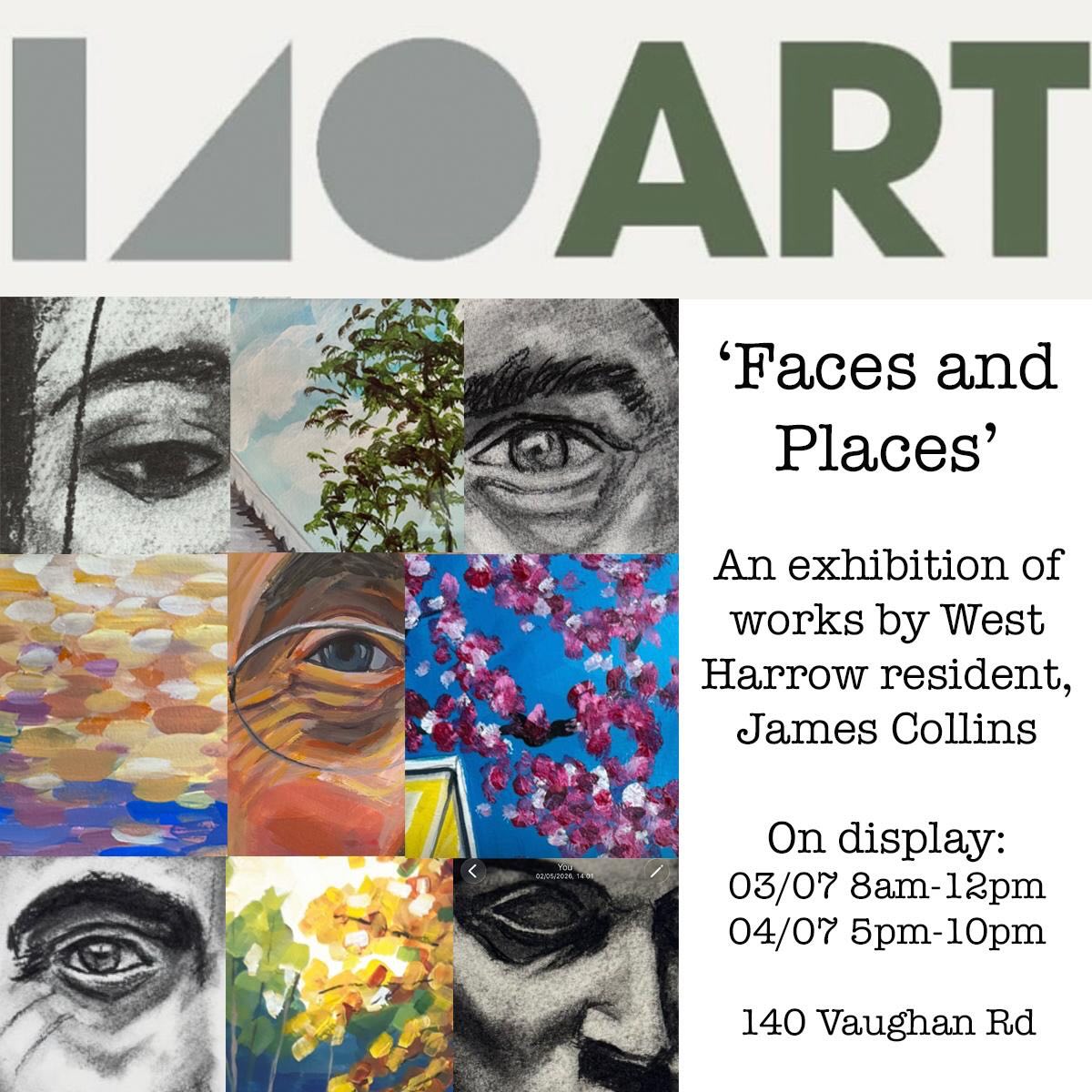 Very excited to host ‘Faces & Places’ an exhibition of works by @jamescollins1971 🔥🔥🖼️
James Collins was born in Harrow and has lived in West Harrow for 21 years. He studied art in the late 80s and was offered a place at University of Arts, Central Saint Martins, London. However he put down his pencils and brushes and entered the workplace instead.
In 2019, after a 29 year hiatus he picked up his pencils and brushes again. A selection of his works are on display to celebrate.
Pop down to @oneforty_harrow to see this wonderful exhibition.
📆 Friday 3rd July & Saturday 4th July
⏱️ Fri - 8am-12pm
⏱️ Sat - 5pm-10pm
📍oneforty - 140 Vaughan Road, HA1 4EB
#Westharrow #harrowonthehill #localartist
#exhibition