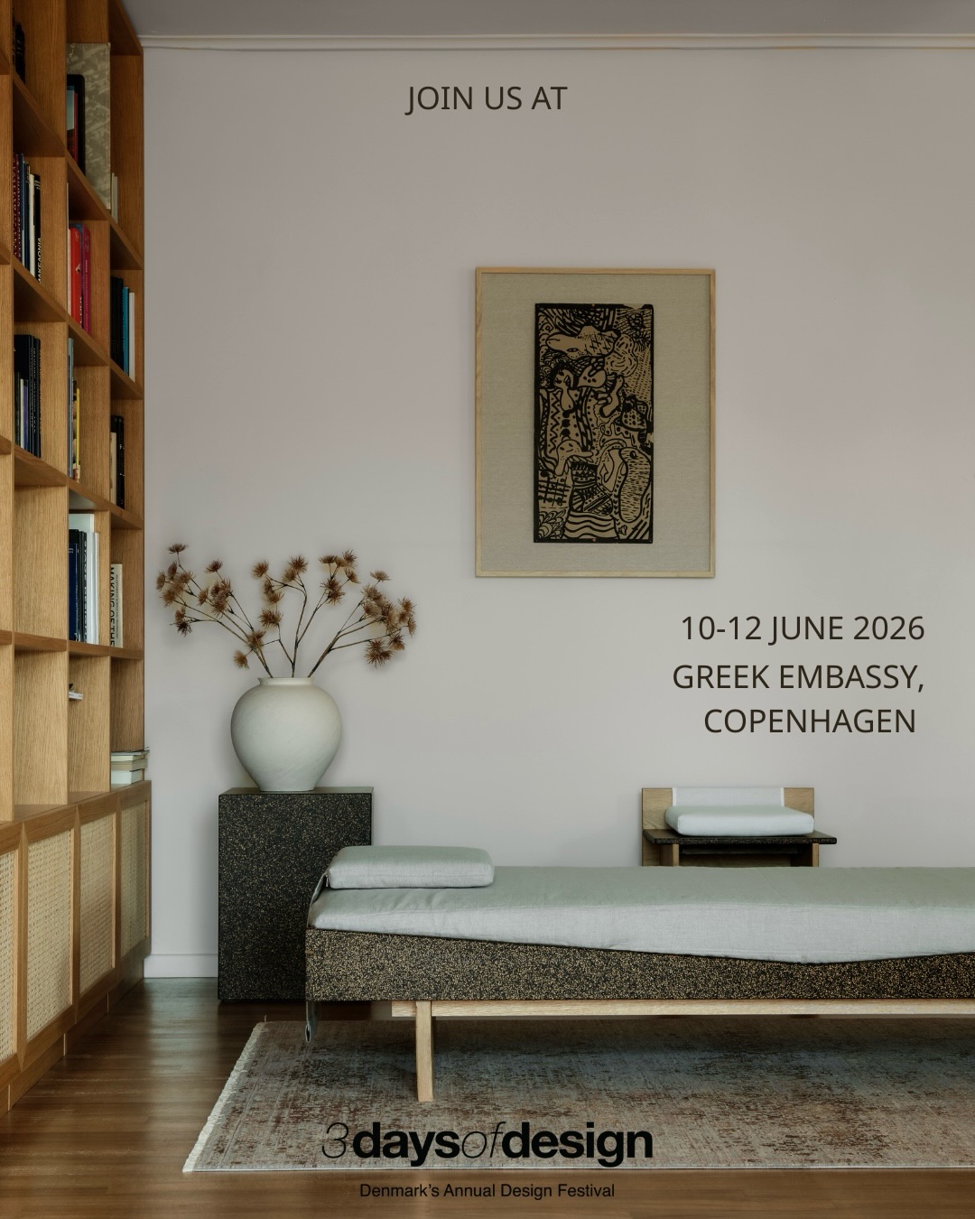 Join Us at @3daysofdesign 2026
We are excited to invite you to discover Koukos de Lab during
3daysofdesign 2026 in Copenhagen.
From 10–12 June, we will transform the Greek Embassy in Copenhagen
into a showcase of contemporary design and sustainable materials,
presenting a collection of furniture, objects, and material
applications crafted from Koukoutsi—our innovative eco-material made
from olive industry by-products sourced in Lesvos, Greece.
Come explore how agricultural waste can be transformed into meaningful
design, experience our latest collection, and meet the team behind
Koukos de Lab.
📍 Greek Embassy, Copenhagen
📅 10–12 June 2026
🕙 10:00–18:00
Part of 3daysofdesign — Make This Moment Matter.
We look forward to welcoming you.
#3daysofdesign #KoukosDeLab #Koukoutsi #SustainableDesign
#3daysofdesignxleica