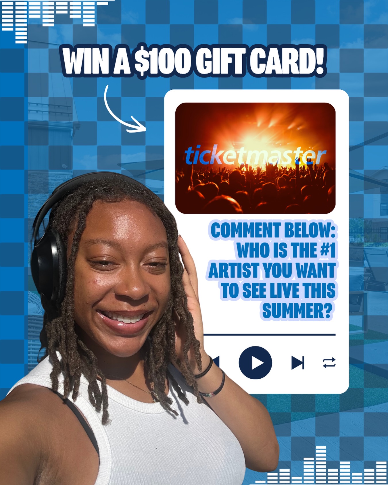 🎫 GIVEAWAY ALERT: Win Your Way to the Front Row! 🎫
Summer is calling, and the setlists are looking amazing. We want to send one lucky winner to the show of their dreams with a $100 Ticketmaster Gift Card!
How to Enter:
❤️ Like this post AND story
💬 Comment below and tell us: Who is the #1 artist you want to see live this summer?
#CollegeTownCommunities #LiveWithin