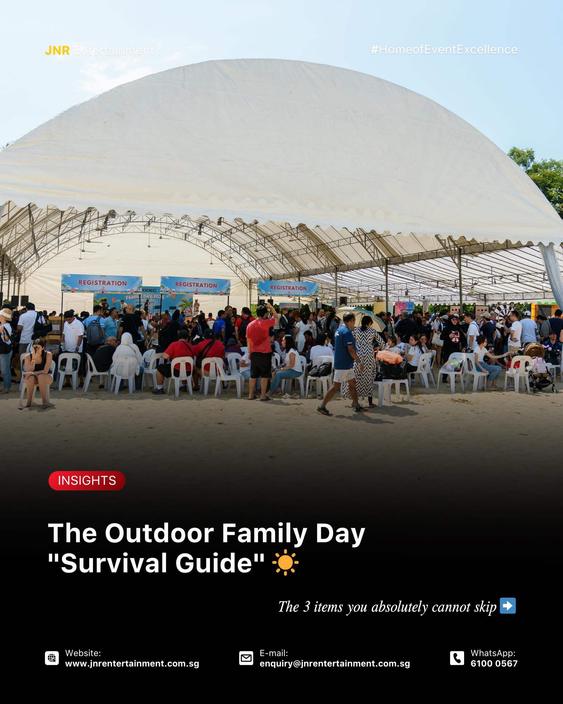 At JNR, we bring thoughtful planning and engaging activities together to create seamless Family Day experiences that are fun, memorable, and stress-free for all ages. ⛅️
✉️ enquiry@jnrentertainment.com.sg
📱 61000 567
🔗 www.jnrentertainment.com.sg
#EventManagementSingapore
#FormalEvents
#EventProduction #JNRentertainment
#EventExperience