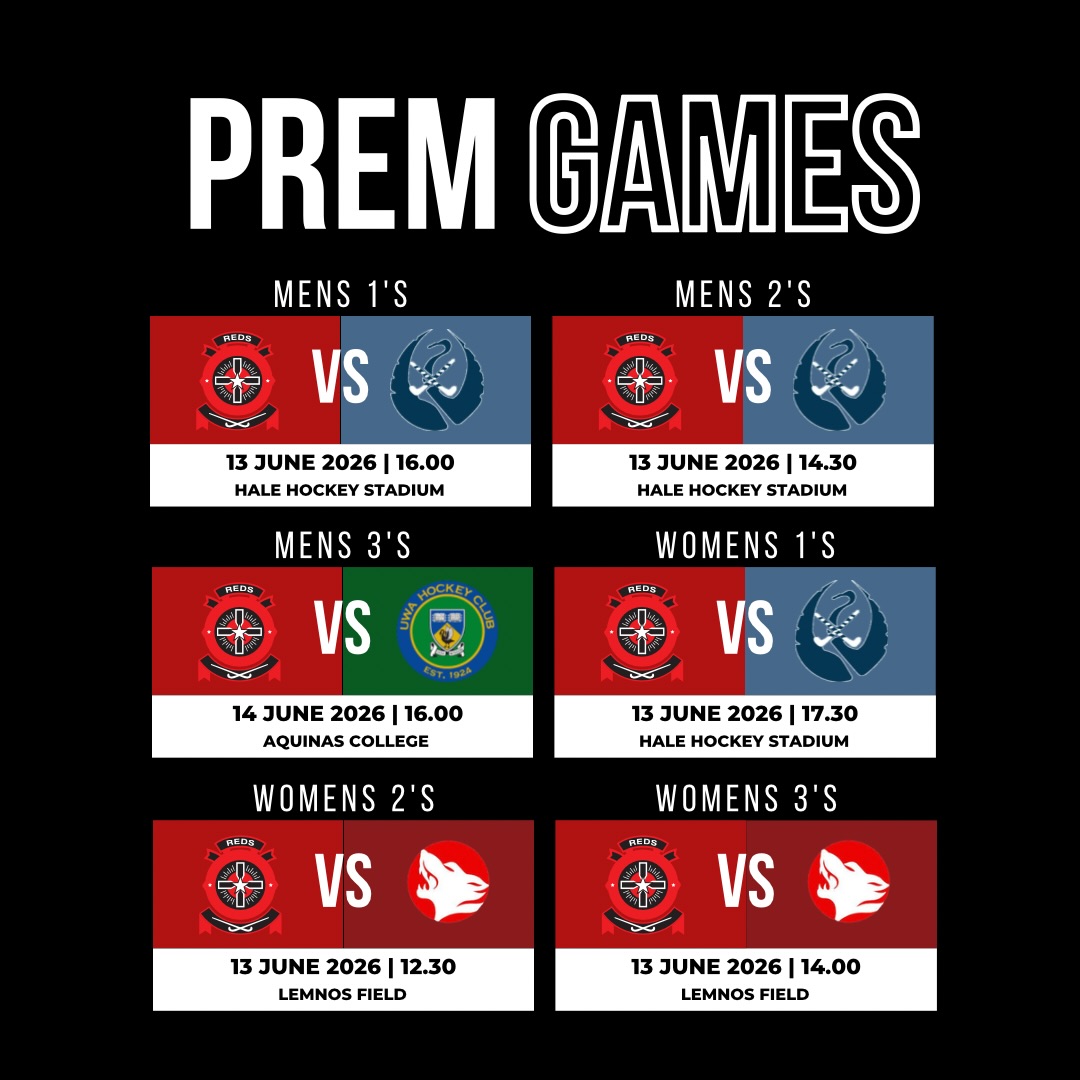 Our Reds Premier League teams are back for another weekend of hockey, with a huge day of action ahead today.