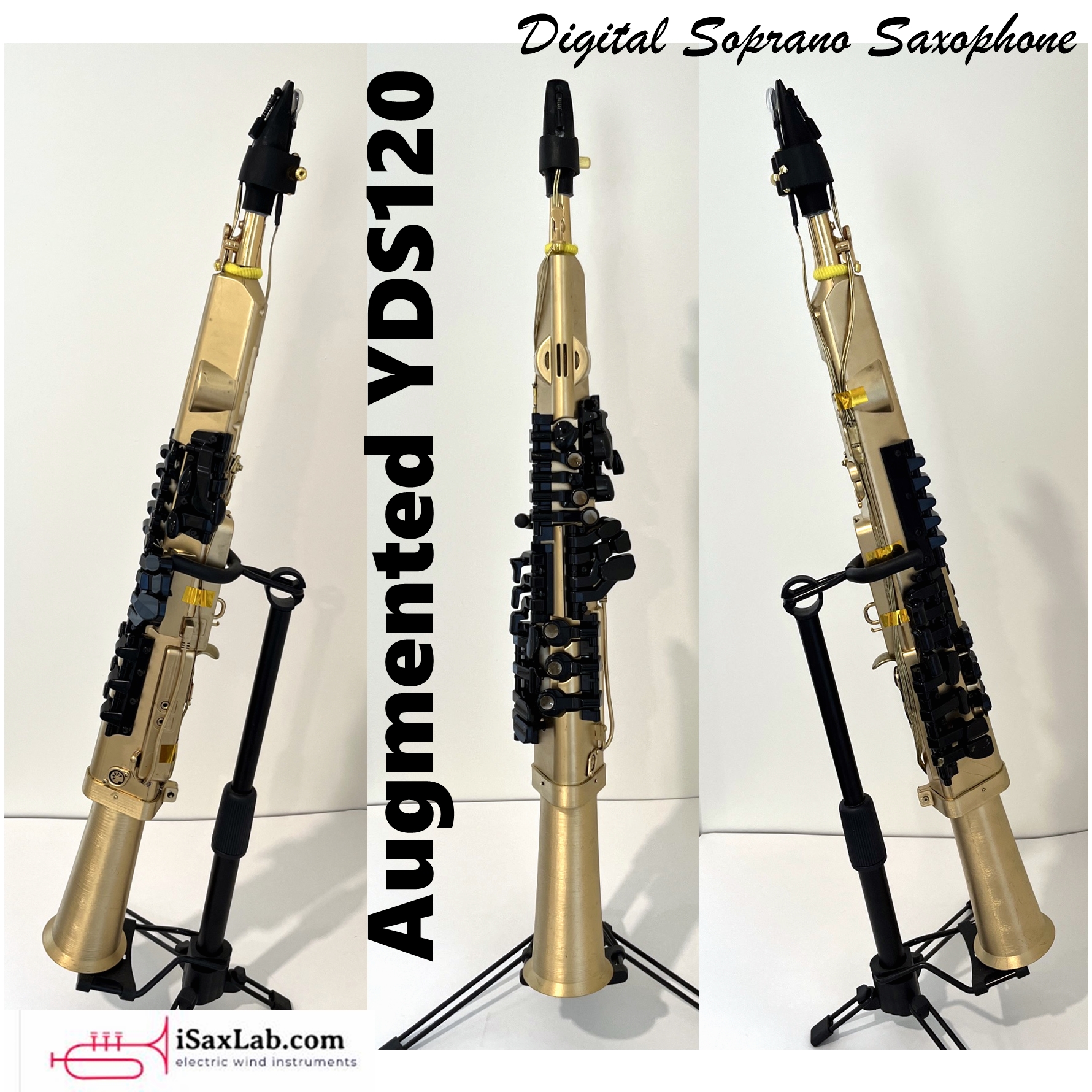 I have updated my augmented YDS-120 soprano version with enhanced functionality and improved playability. It features a bite sensor, growl switch, and portamento pad for greater expressive control. Additional MIDI on/off and touch buttons provide access to various MIDI functions, further expanding the expressive capabilities of the instrument.
The system is powered by a rechargeable Li-Po battery and supports low-latency wireless Bluetooth MIDI connectivity. It can also be connected through a traditional 5-pin MIDI interface for compatibility with a wide range of MIDI devices and sound modules.
#ewi4christ
#isaxlab.com
#ewi
#windcontrollers
#yds120