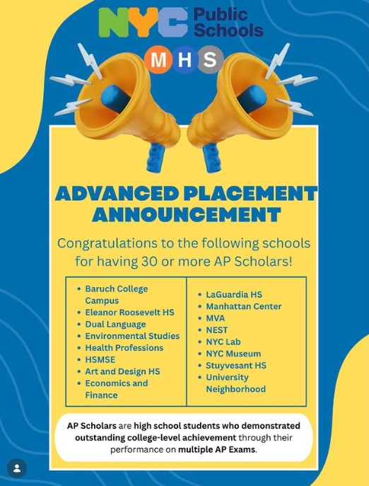 🎨Huge Congrats to the High School of Art and Design💫
We are officially celebrating a major milestone: over 30 Scholars are currently pushing their creative and academic boundaries in AP courses!
Proving every day that artist are thinkers, innovators, and academic powerhouses. We are so incredibly proud of our students for taking on the challenge and leveling up their futures🚀
Drop a 👏 or a 🎨 in the comments to show our AP scholars some love! 📚