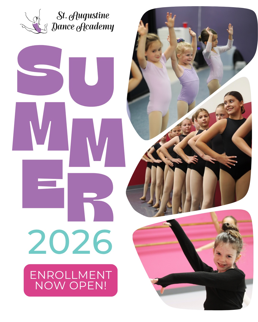 Our 5-Week Summer Session โ๏ธ begins on June 16th. Have you signed up yet? We would love to have you for this short session. It's the perfect time to try something new or work towards your technique goals.
View the schedule and register on our website: https://www.staugdance.com/summer