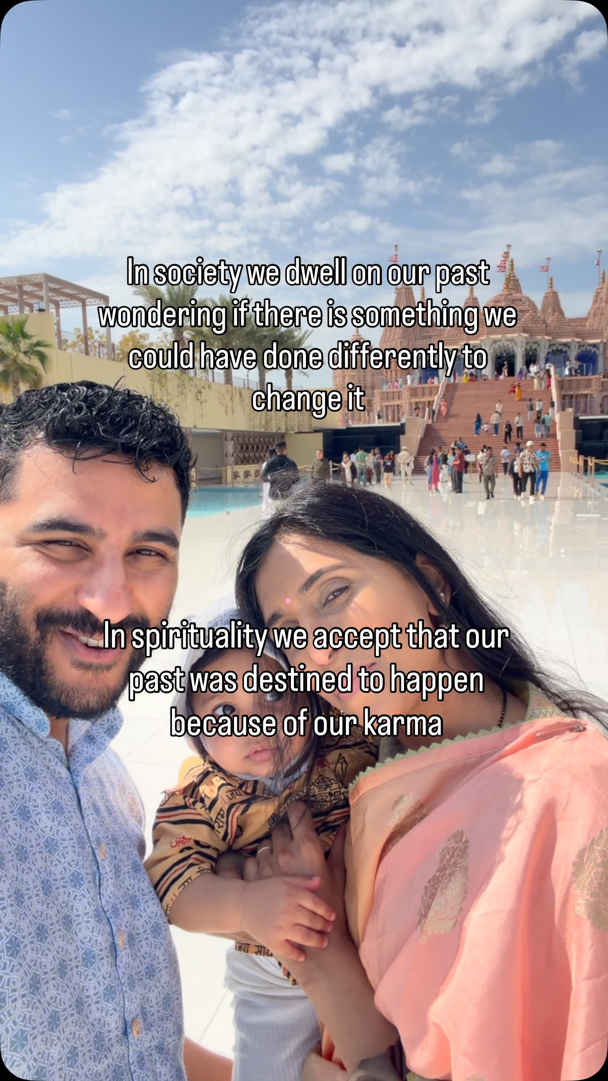We spend so much time wishing we could change the past.
Spirituality teaches us something different.
Accept what has happened.
Learn from it.
Grow through it.
Our past may be shaped by karma,
but our future is shaped by the choices we make today.
We cannot change what has already happened,
but we always have the free will to decide how we respond to it.
The past has brought us to this moment.
What we do next is up to us 🦚
#hinduism #harekrishna #bhagavadgita #karma #hinduphilosophy