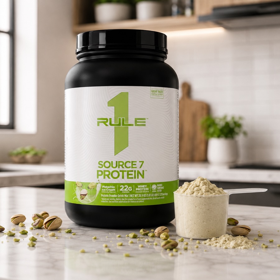 Potencia tu día con sabor diferente 💚
Source 7 Protein Pistachio Ice Cream de Rule 1 combina proteína de calidad con un sabor cremoso y único, ideal para después de entrenar o para completar tus proteínas del día.
✅ 22g de proteína por servicio
✅ Sabor pistacho ice cream
✅ Perfecta para batidos, recetas o tomarla fría
Disponible en Fitness Game.