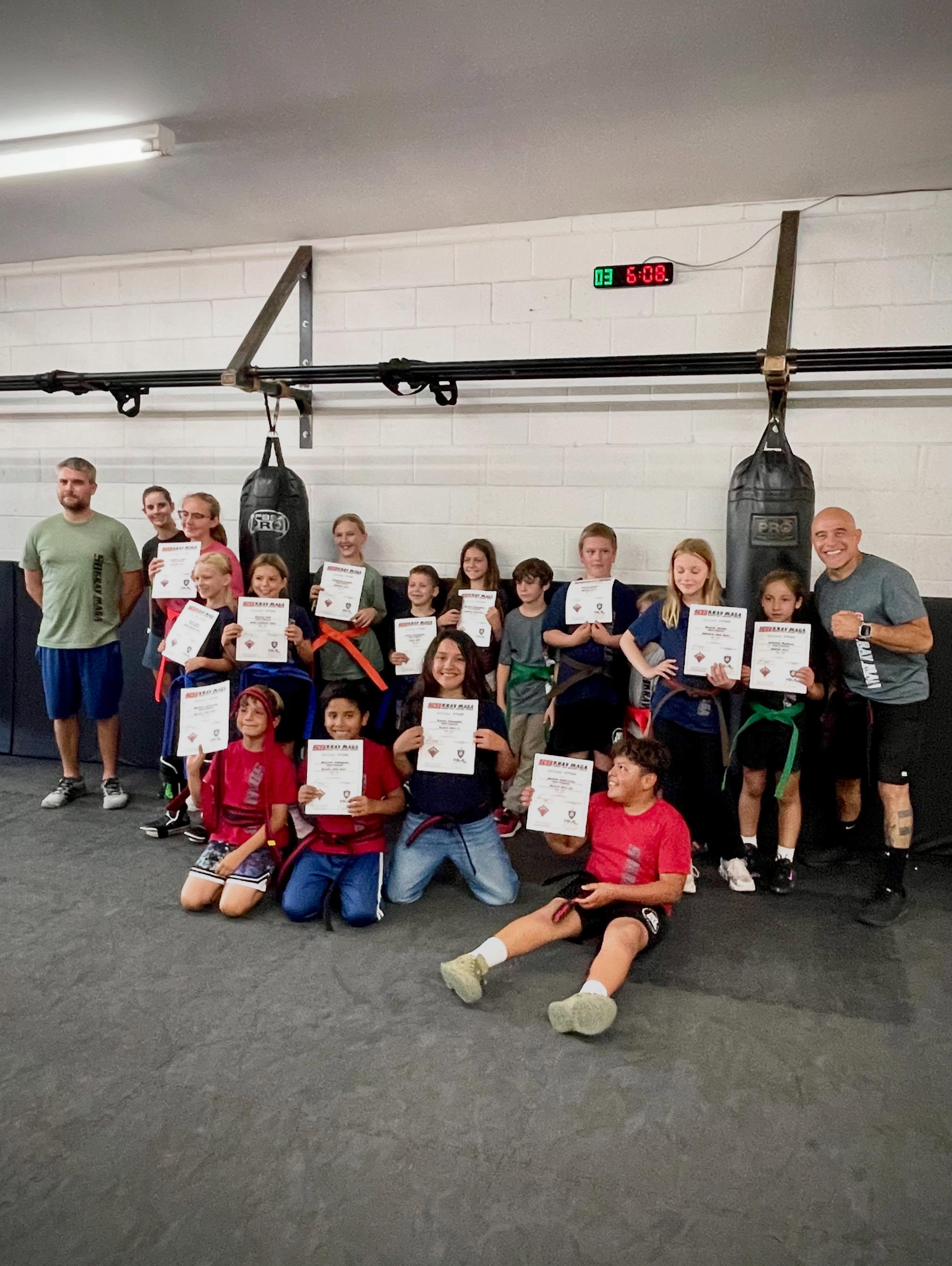 CONGRATULATIONS to our youth class for earning their belts!!!