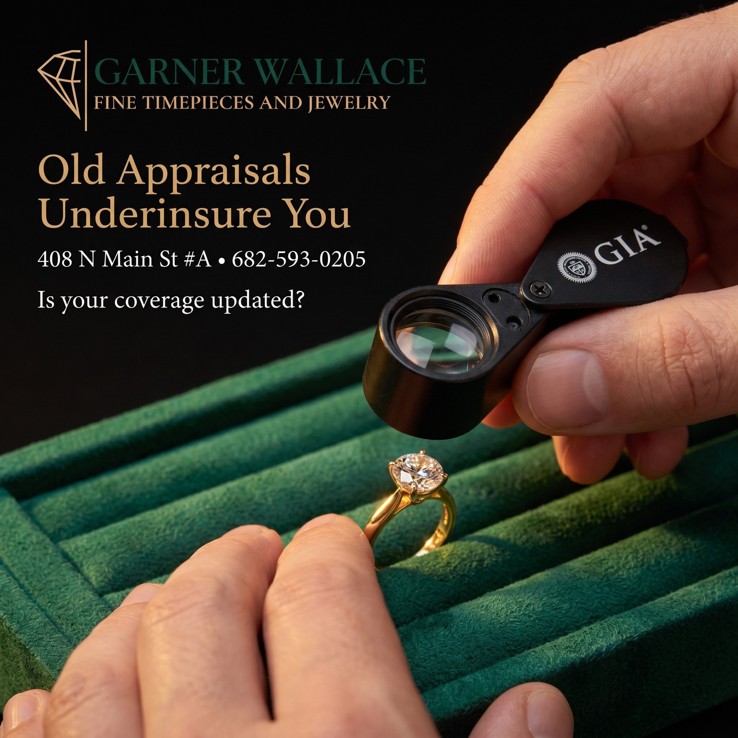 Did you know your diamond’s value fluctuates with the market? An appraisal from five years ago likely leaves you underinsured, meaning your coverage won’t replace your piece at today’s prices. As market values climb, your protection should too. Our GIA Graduate Gemologists specialize in precise evaluations to ensure your treasures are fully protected against loss or damage. Don’t wait for a crisis to discover a gap in your policy. Visit us at 408 N Main Street, Suite A, Keller, TX, or call 682-593-0205 to schedule your updated appraisal. Walk-ins welcome. Garner Wallace.
#customjewelry #handmadejewelry #uniquejewelry #jewelrydesigner #personalizedjewelry #artisanjewelry #gemstonejewelry #gemstones #naturalgemstones #statementjewelry #fashionjewelry #finejewelry #watchrepair #watchmaker #luxurywatches #watchesofinstagram #horology #watchcollector #vintagewatch #rolex
