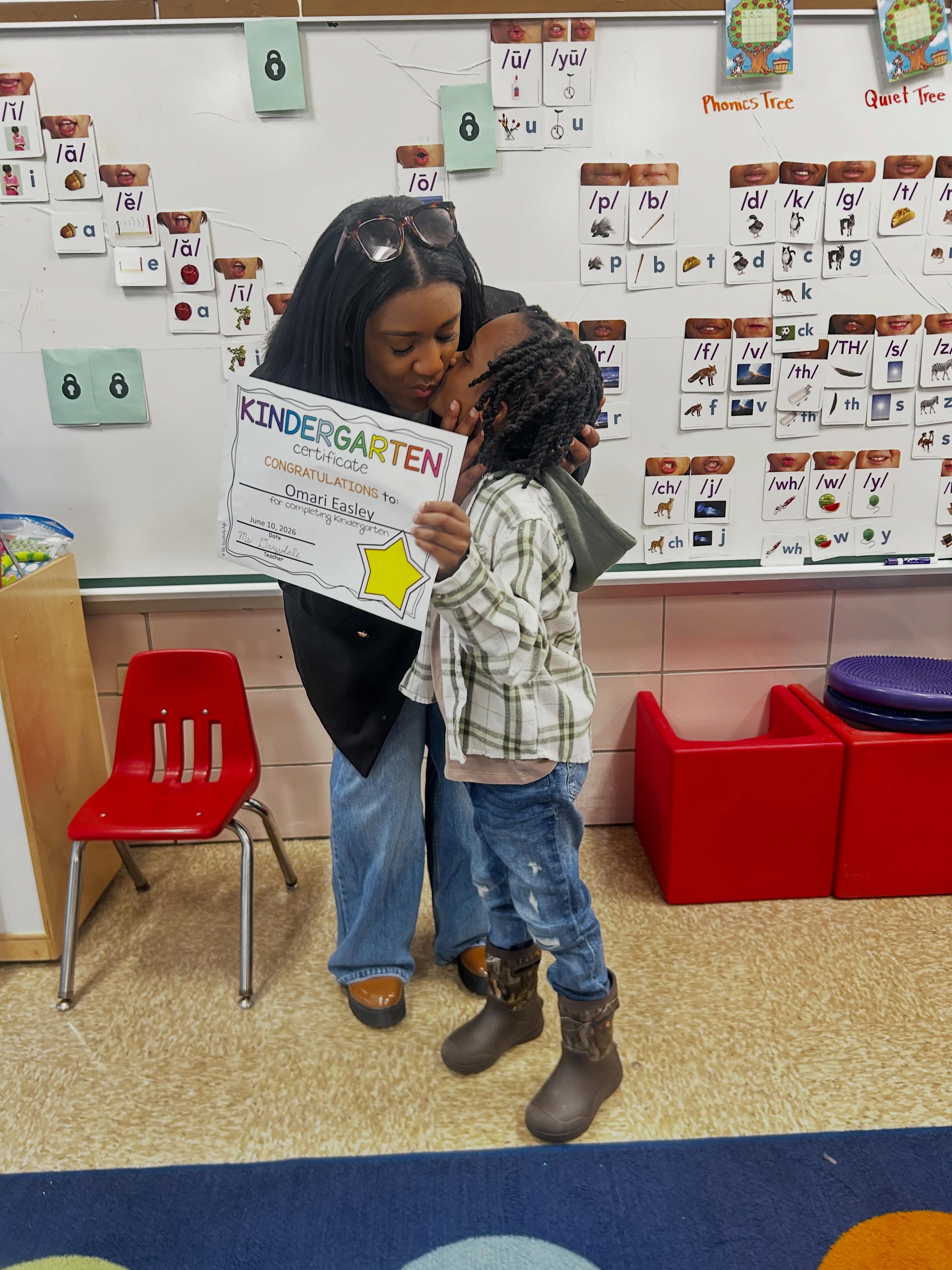 Proud mom. Can’t wait to celebrate many more moments with you my boy. The first of many congratulations ♥️📝.
#kindergarten #grad #1stgradeherewecome✏️📚🎨