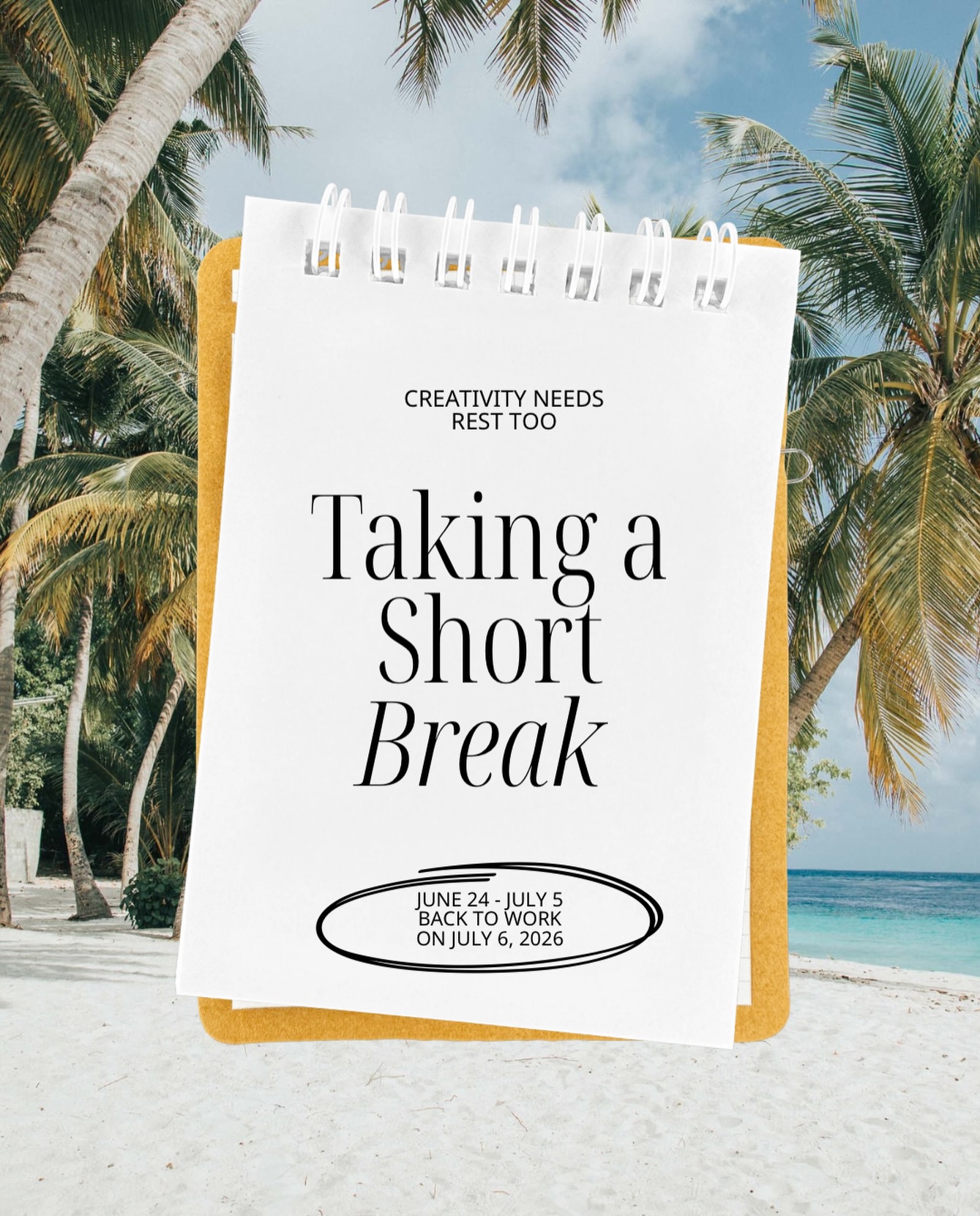 Just a quick heads-up, Sign Gypsies CDA will be taking a much needed break for family time and rest from June 24-July 5th. We look forward to celebrating with you when we are back!