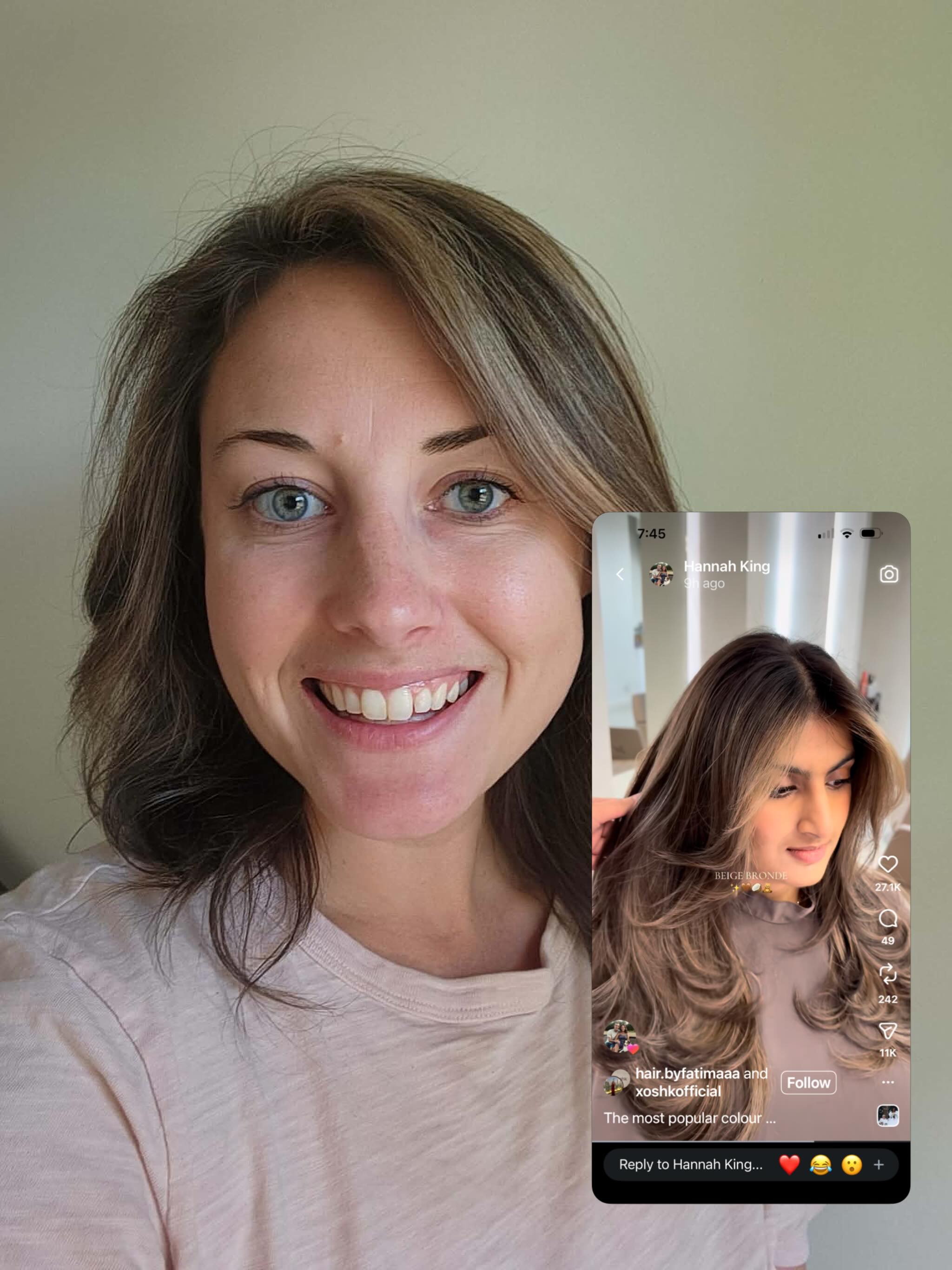 @hannahabbyk thanks you for trusting me to make your Inspiration picture come true for summer ❤️ #adamscountypa #summerhairtransformation #gettysburghaircolorist @kellykaiser24.blonding_pmu