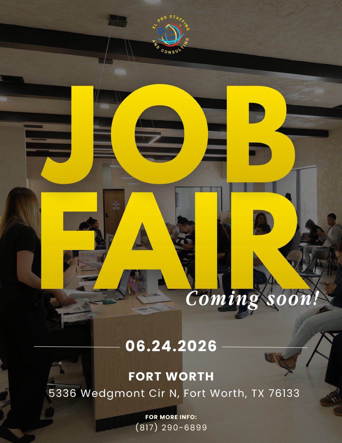 📢 We're back with another Job Fair!
Join us at our Fort Worth Office on Wednesday, June 24th from 10 AM to 2 PM. Bring two forms of ID and a copy of your resume — and walk out with an interview done.
Opportunity is waiting. Come get it. 💼
📍 Fort Worth Office | 📅 June 24th | ⏰ 10 AM – 2 PM
#Hiring #JobFair #FortWorth #NowHiring #CareerOpportunity