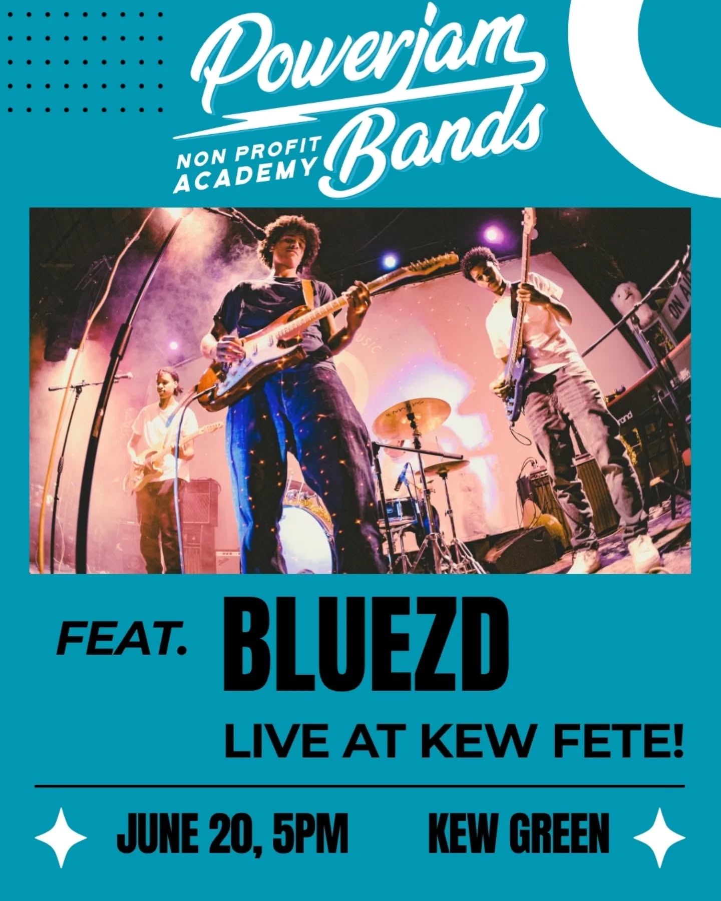 Selected to close out the @kewfete stage line-up, you won’t want to miss this incredibly talented teen RnB/blues band, ‘Bluezd' from @powerjambands (the local nonprofit academy) Saturday, June 20th at 5pm! They headlined at The Royal Albert Hall following a nationwide competiton, so you won't want to miss them!
Photo credit: @iamrodmain
#kewbridge #chiswick #kewgreen #kewfete #powerjambands