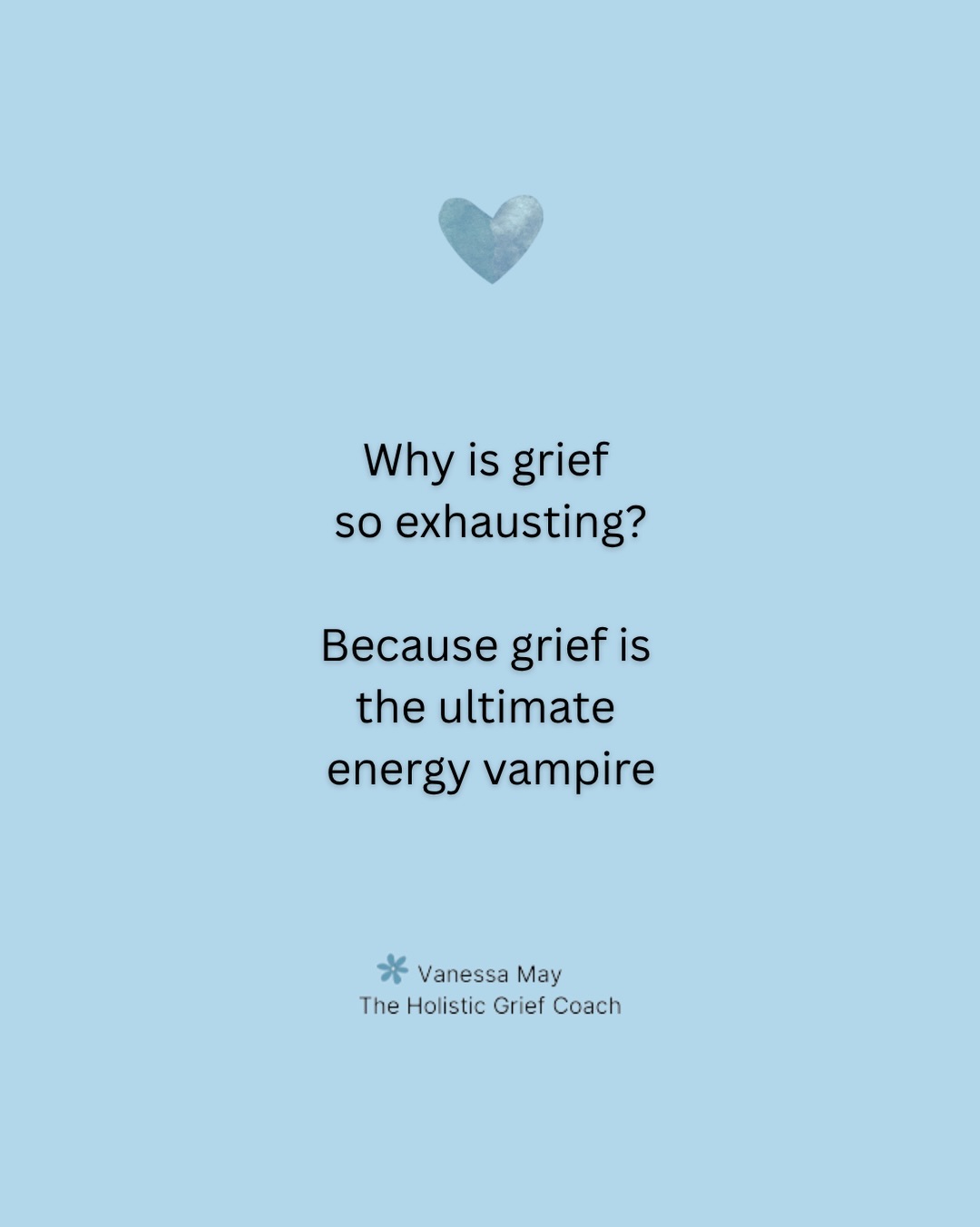 Grief is the ultimate energy vampire. Your mind and body struggle to adapt to the colossal impact of a profound loss. Grief is a whole being stress response that affects everything, leaving you drained and struggling to function. It’s like you’re carrying an invisible weight.
If you’d like help with grief fatigue and all the other physical and emotional issues associated with grief, then as a grief coach and nutritional therapist I can help - just follow links in my bio or use the contact button.
And if this post resonates, please share, save, repost, follow or like 🩶
.
#grieffatigue #griefsupport #childloss #griefawareness