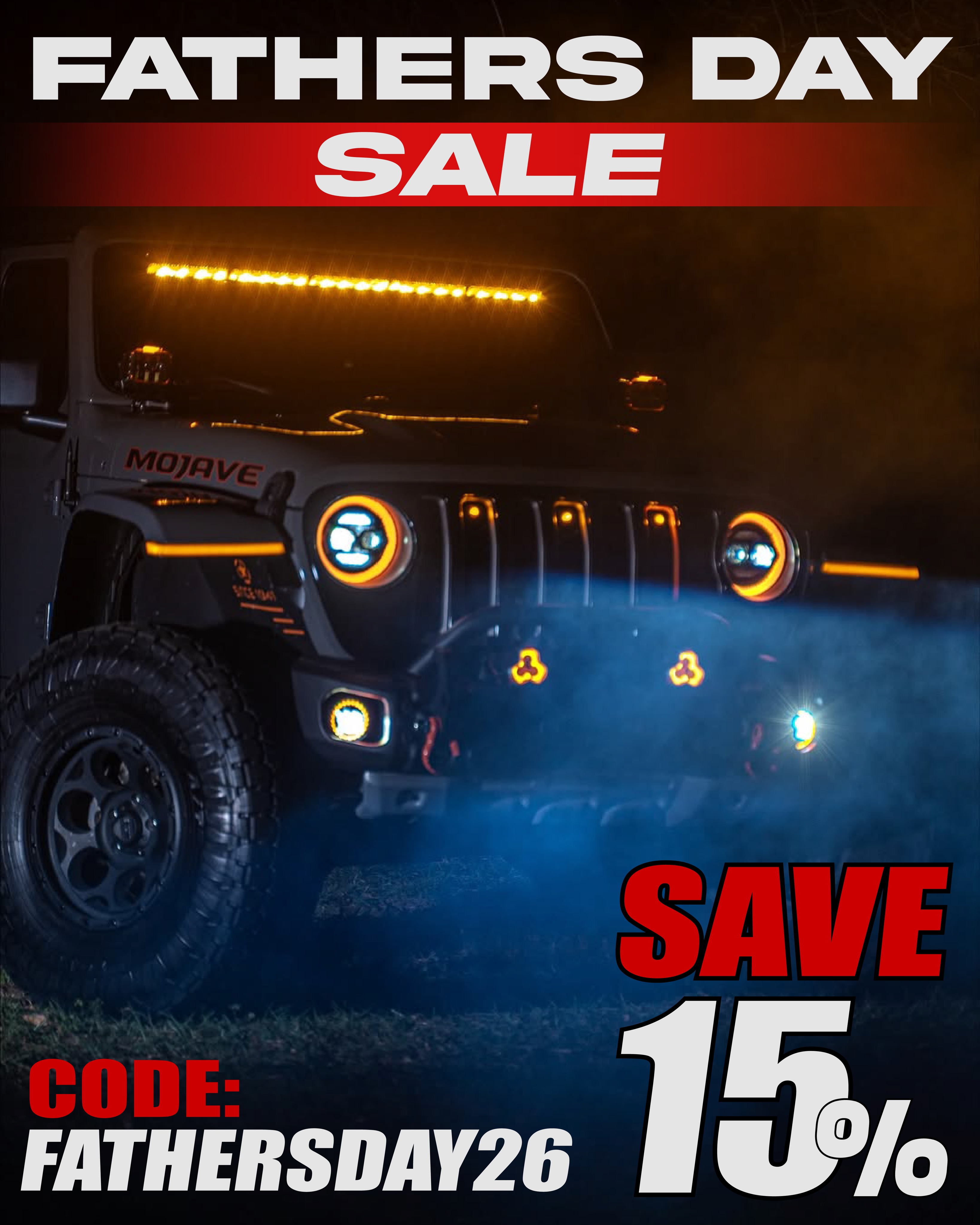 Our Father’s Day Sale is live NOW! Save 15% on all Infinite Offroad products this week, perfect timing to grab something for Dad, or to treat yourself.
Use code FATHERSDAY26 at checkout. Sale ends Monday, 6/22!