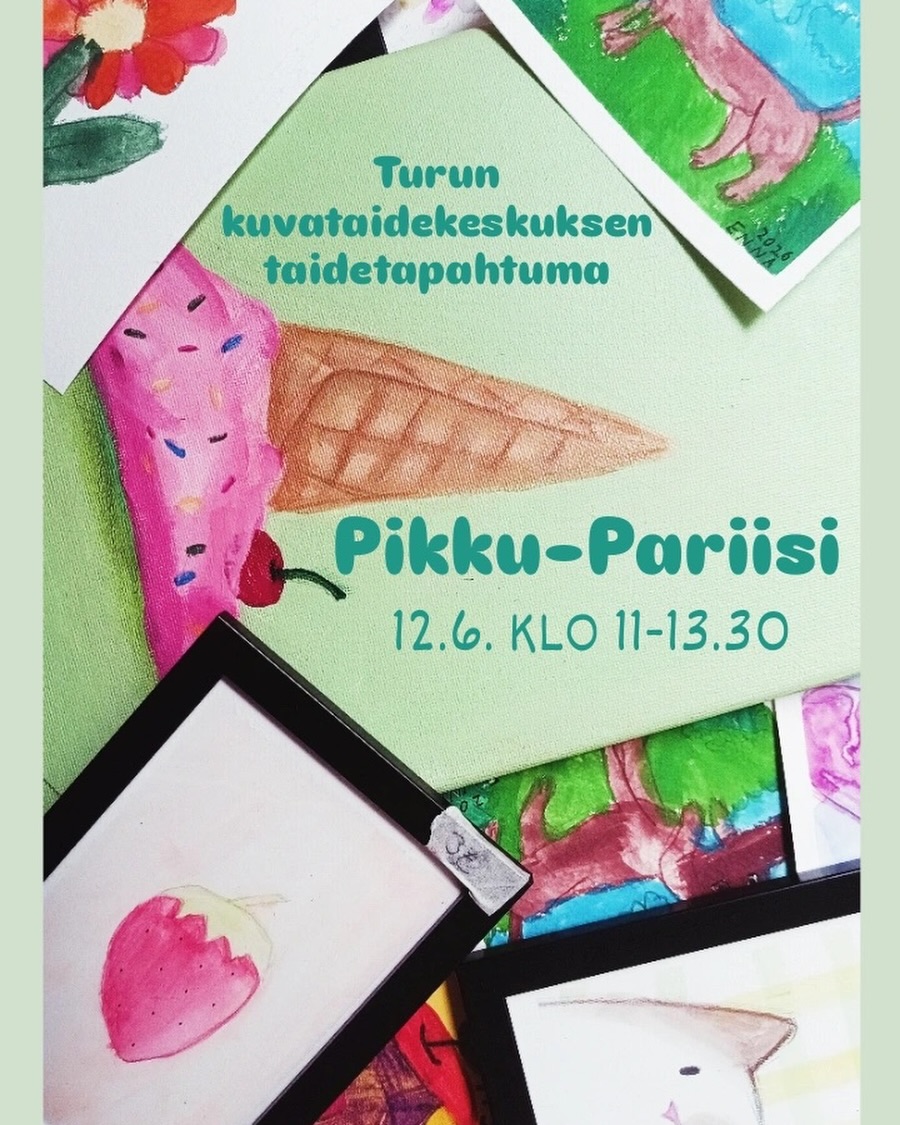 🎨 Tänään Pikku-Pariisi!
Tervetuloa taidetapahtumaan osoitteeseen Linnankatu 1, Turku.
Nähdään siellä 😃