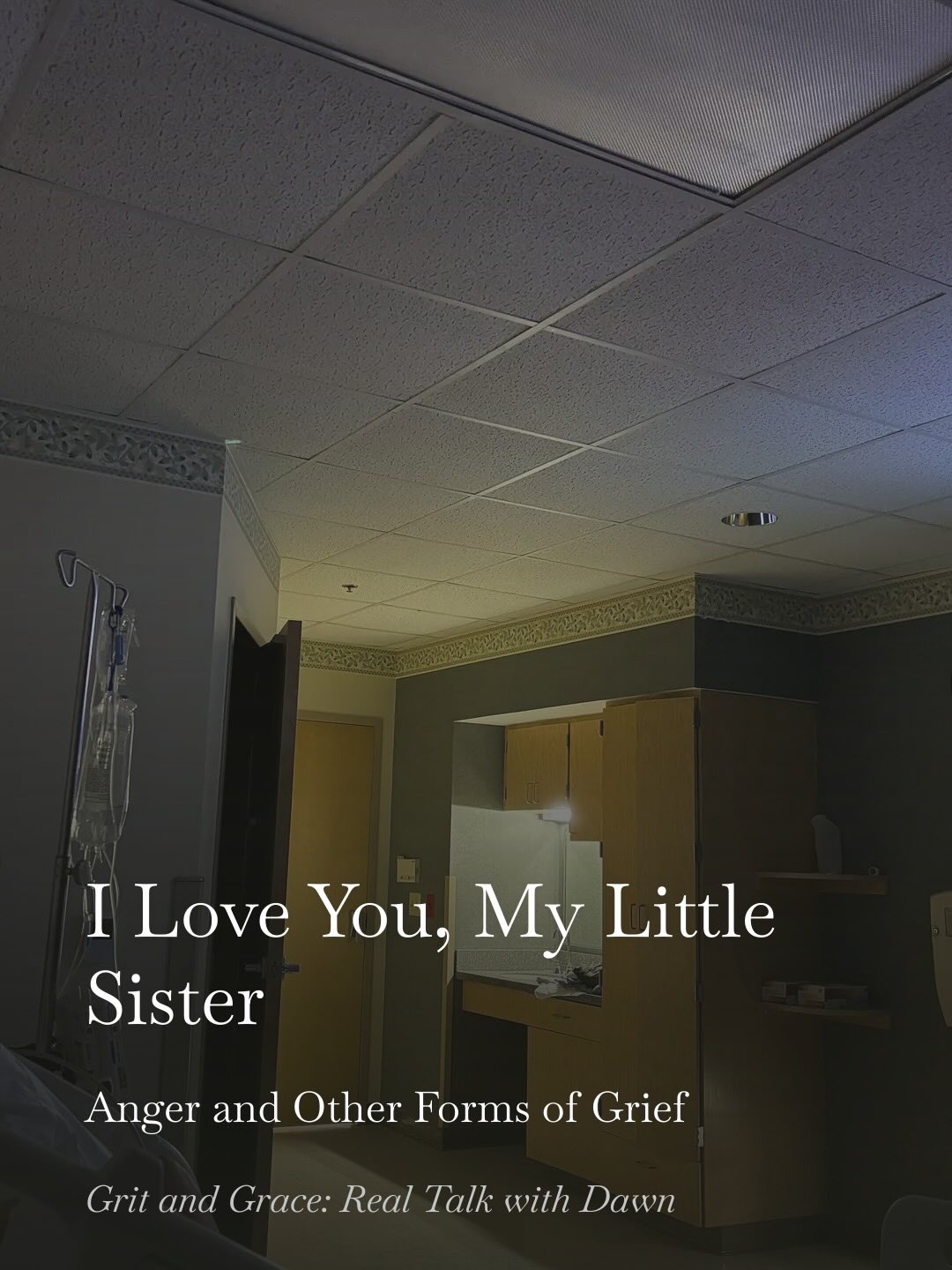 My brother has ended every every phone call for decades the same way:
“I love you, my little sister.”
A few months ago, one of those phone calls changed everything.
It is so hard to love someone who is suffering and realizing grief is far more complicated than we often talk about.
The title of this week’s Substack comes from something my brother says at the end of every phone call:
“I love you, my little sister.”
The last few months have been spent in hospitals, waiting rooms, doctor’s offices, and long conversations that nobody wants to have.
This Substack isn’t about cancer.
It’s about grief.
And anger.
And faith.
And loving people when life gets really hard.
I Love You, My Little Sister: Anger and Other Forms of Grief
Thanks for coming along this journey with us. 💔
#cancer #bigbro #grief #melanoma