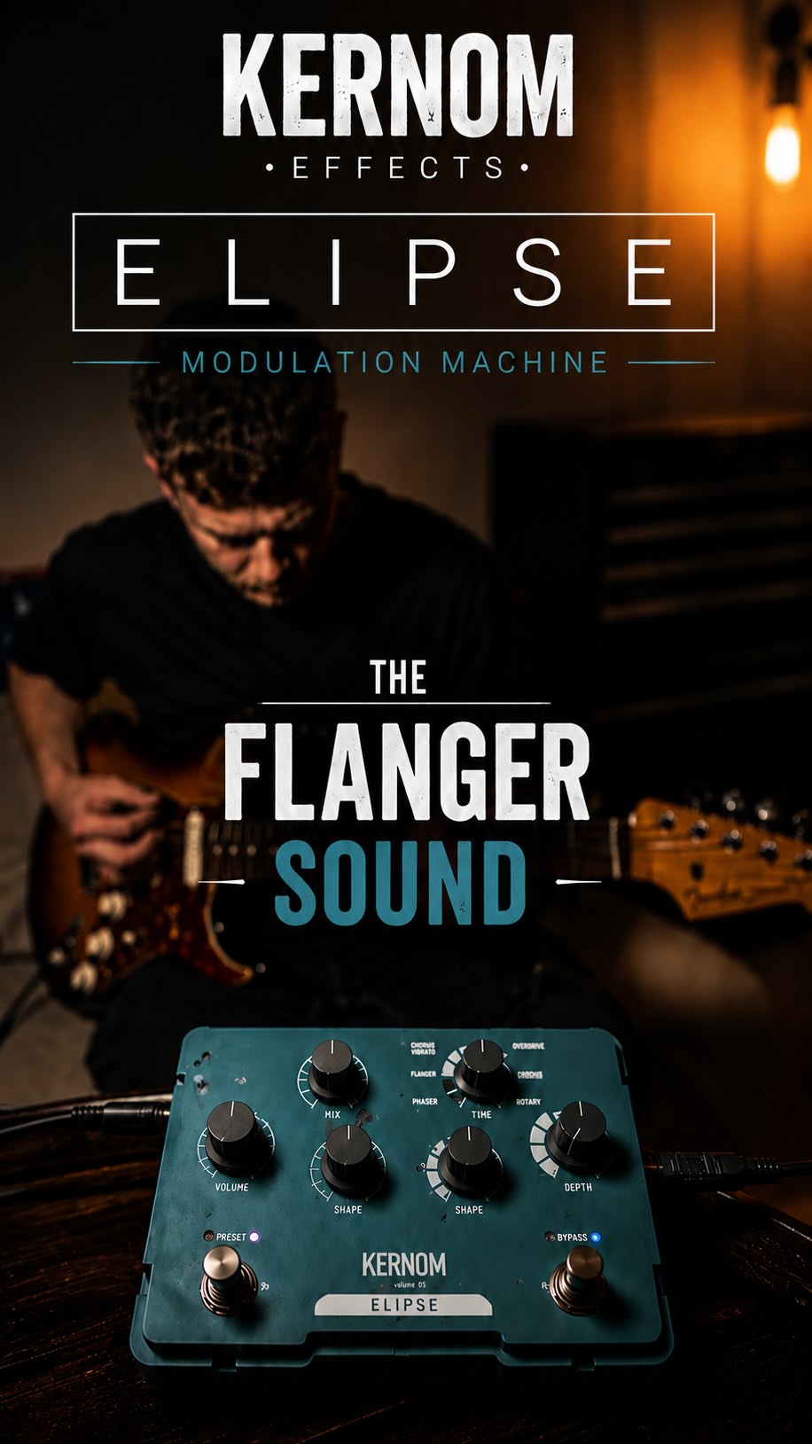 Next up on the @kernomofficial Elipse is the flanger sound.
From subtle movement to full-on jet plane territory, this thing sounds fantastic. I’ve always loved a good flanger, and the Elipse absolutely delivers.
Another great sound from a pedal that just keeps surprising me.
#Kernom #KernomElipse #Flanger #GuitarPedals #GuitarTone
