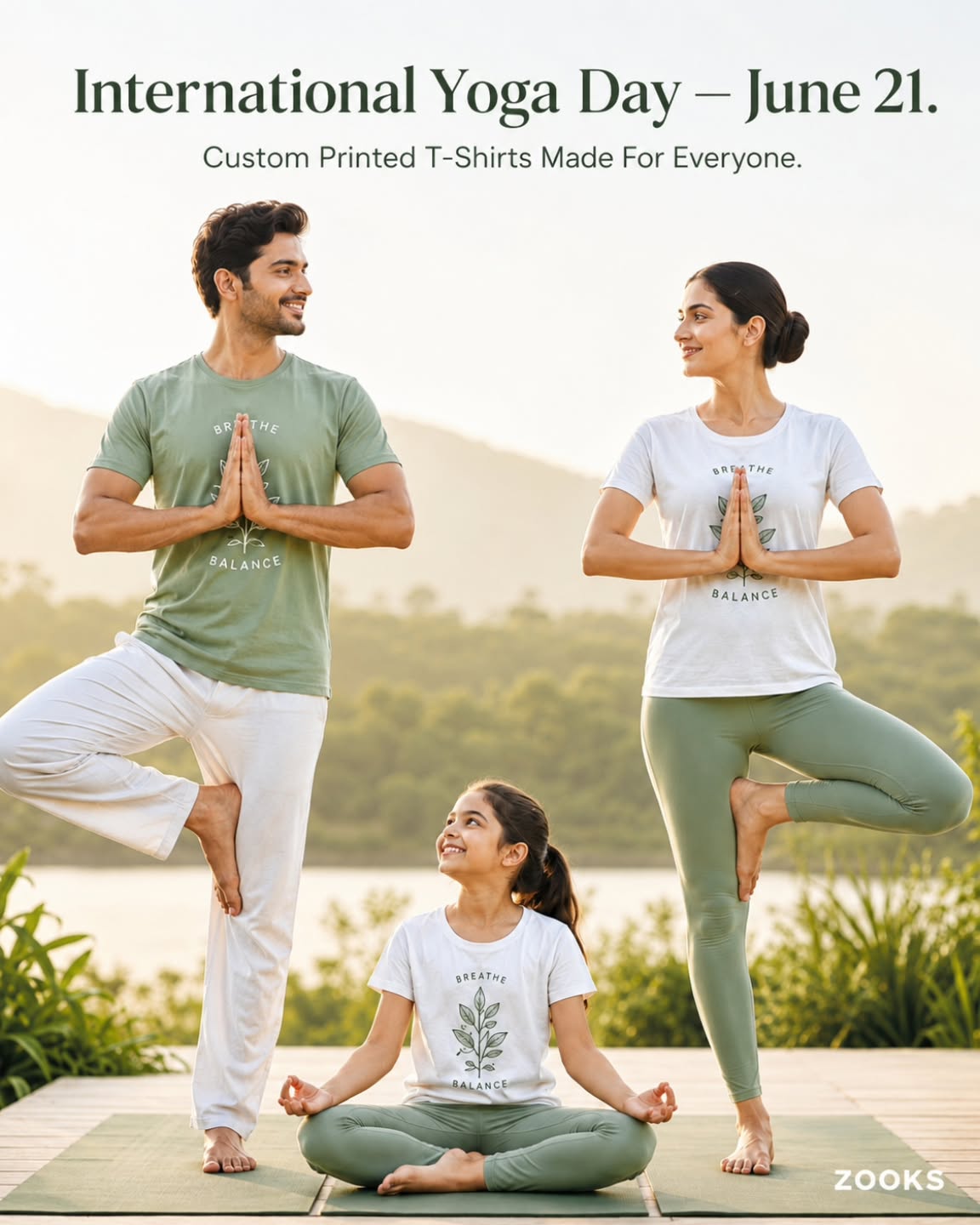 🧘 Breathe. Balance. Believe.
Celebrate International Yoga Day with custom printed T-shirts from Zooks. 👕✨
#YogaDay
#internationalyogaday🧘🏻♀️
#zooksmanufactures
#customizeapparel
#DELIVERINGIMAGINATIONS