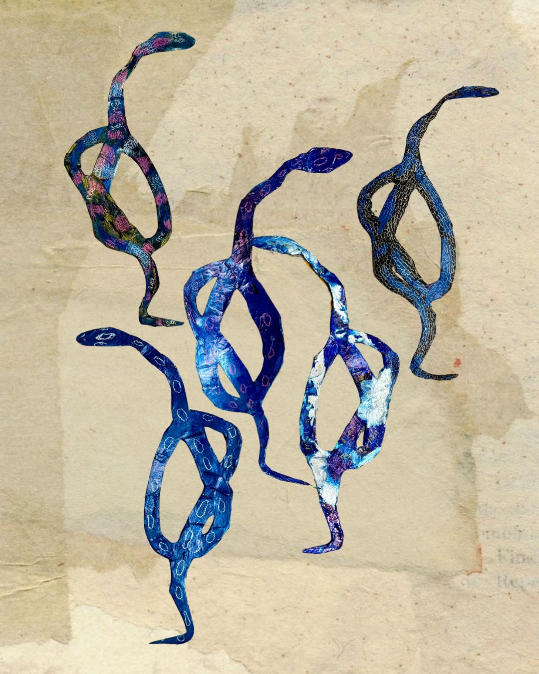 Snakes full of spells - wise mother of the deep - alchemical forever. Talismans for clear sight and eternal heart, talismans of the beauty way.
I have just a 5 of these available to adorn your home/ work/ healing space - these ritual tools are so alive and came in with a lot of potency and potential.
They can be nice in concert as a pair - see last photos. First image is all the snakes made in ceremony across two days - the following pictures show both sides of the snakes. Your snake(s) will be given intuitively - you’ll get the right snake for you.
- dm me to organise, serious enquiries only please -🐍🌹🐍🌹🐍