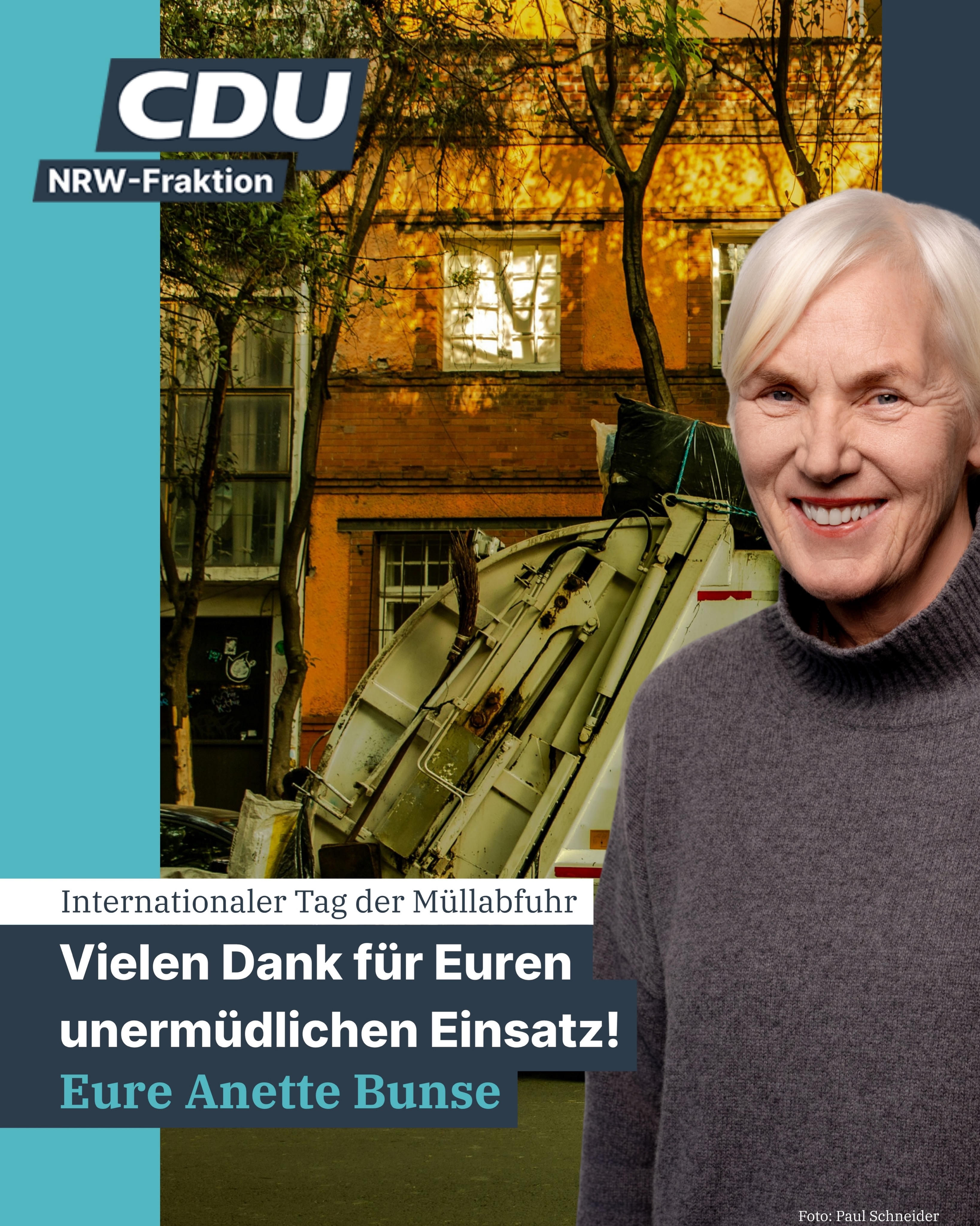 🚛 Internationaler Tag der Müllabfuhr 🚛
Heute sagen wir Danke an alle Müllfahrerinnen und Müllfahrer, die jeden Tag dafür sorgen, dass unsere Städte sauber, lebenswert und funktionierend bleiben. Oft früh am Morgen, bei jedem Wetter und mit großem Einsatz leisten sie einen unverzichtbaren Beitrag für unsere Gemeinschaft.
Herzlichen Dank für Ihre wichtige Arbeit und Ihren täglichen Einsatz! 👏♻️