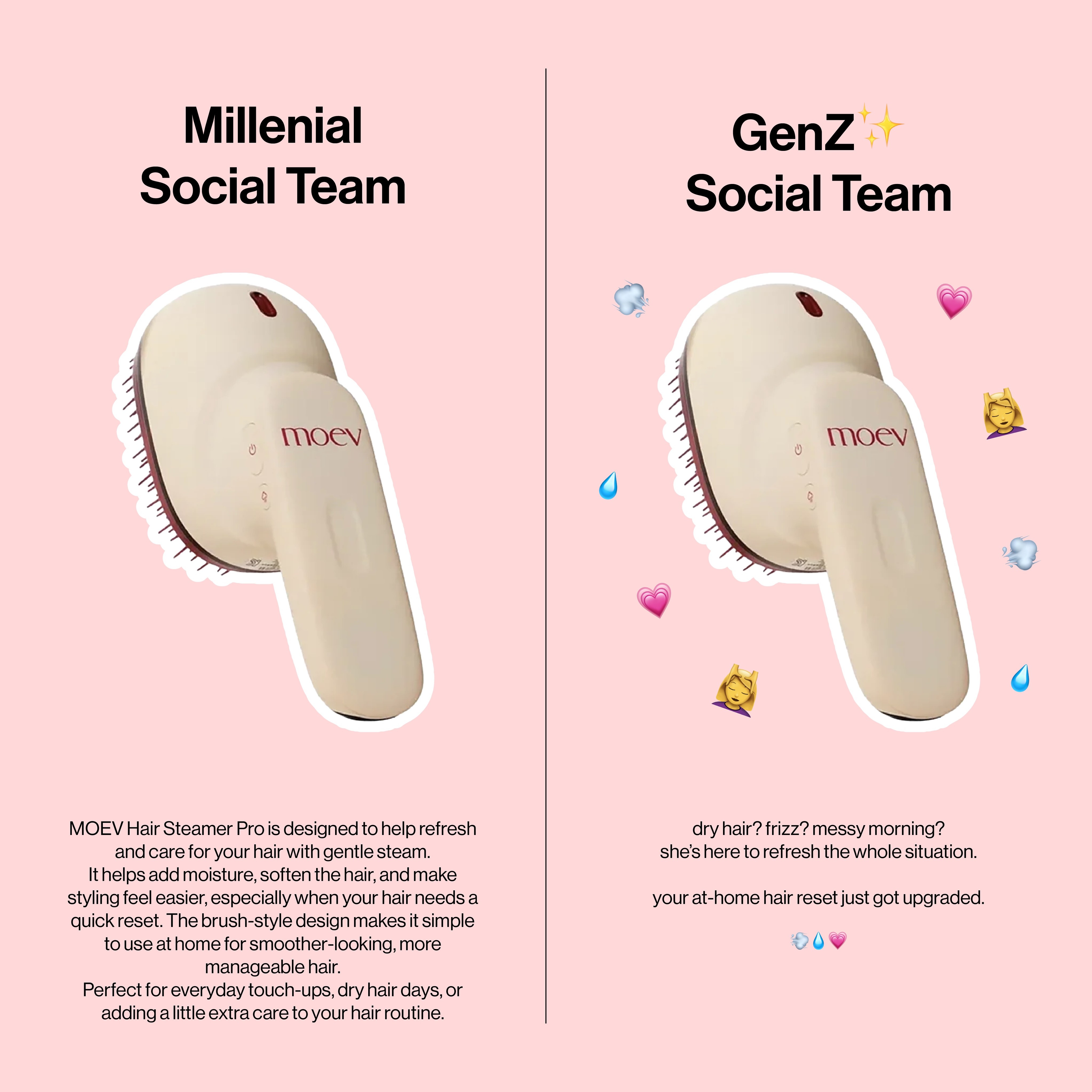 Millennial Social Team 🤝 Gen Z Social Team
New K-Beauty just arrived ✨
Millennial: "I'm just browsing."
Gen Z: *already walking to checkout* 🛒✨😭