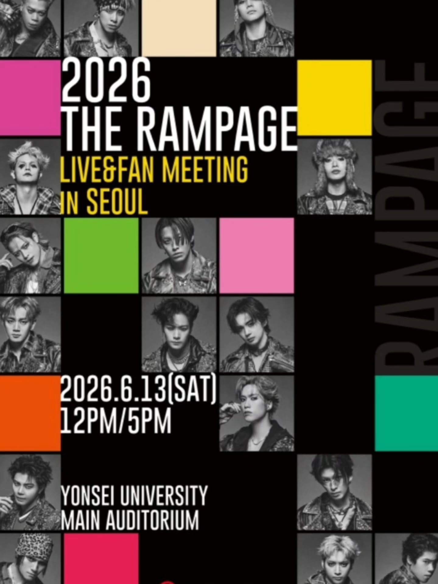 .
.
THE RAMPAGE from EXILE TRIBE
.
'2026 THE RAMPAGE
LIVE&FAN MEETING in SEOUL'
.
#rampage #pop #fanmeeting #FRIZM
