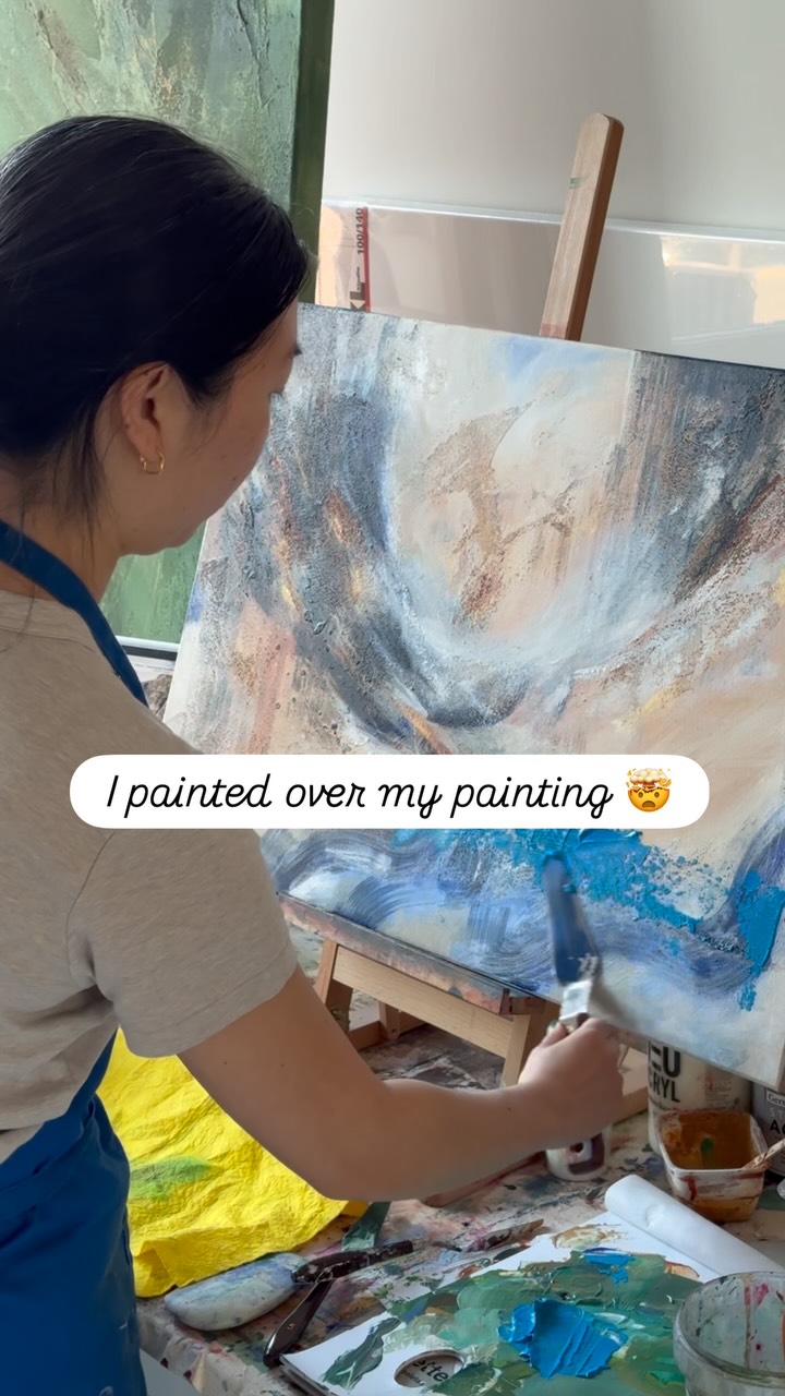 I painted over my painting 🤯
And it was a breakthrough moment! It was so freeing to paint with a palette knife and let go of perfection. This helped me get closer to my signature style of looser, more impressionistic style of painting. To capture the feeling, the emotions and the vibes of the moment.
I am over-thinker and when I first heard “let go of what doesn’t serve you” from my yoga teacher, I kept thinking what am I even holding onto? And what exactly does it mean to serve me? Well I think I finally found the answer to what this means for me. 🙏🏼
What does it mean for you?
#affordableart #independentartists #letgoandgrow #paletteknifepainting
