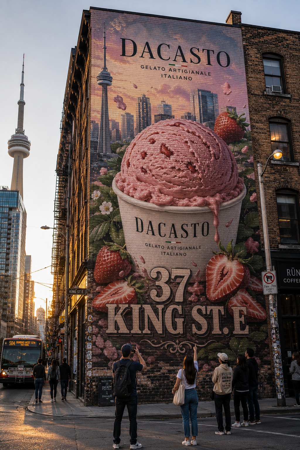 We didn't put a billboard on King St.
King St put us on the map.
📍 37 King St E, Toronto
#Dacasto #TorontoEats #GelatoToronto #KingStreet #ItalianGelato #TorontoMural #GelatomArtigianale