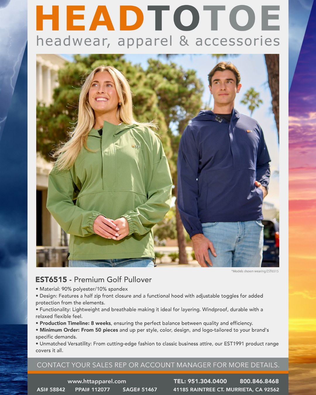 Wind hits different when your pullover is built for it. 🌬️⛳
The EST6515 Premium Golf Pullover is the layer your team never knew they needed. Half-zip, adjustable hood, windproof feel. Lightweight enough to forget you're wearing it, tough enough to block the elements.
Custom branded. 50-piece minimum. No setup fees.
Your logo. Your course. Your crew.
See what's possible at httapparel.com
#HTTApparel
#CustomGolfApparel
#BrandedGolfwear
#CorporateGolfGear
#TeamGolfApparel
#GolfPullover