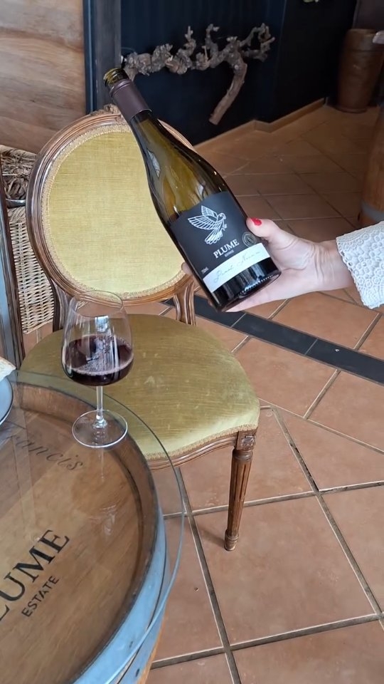 Plume Estate grown Pinot Noir ๐ท pairs beautifully with Baked Camembert walnuts and honey from the bees in our own vineyard ๐ ๐ฏ