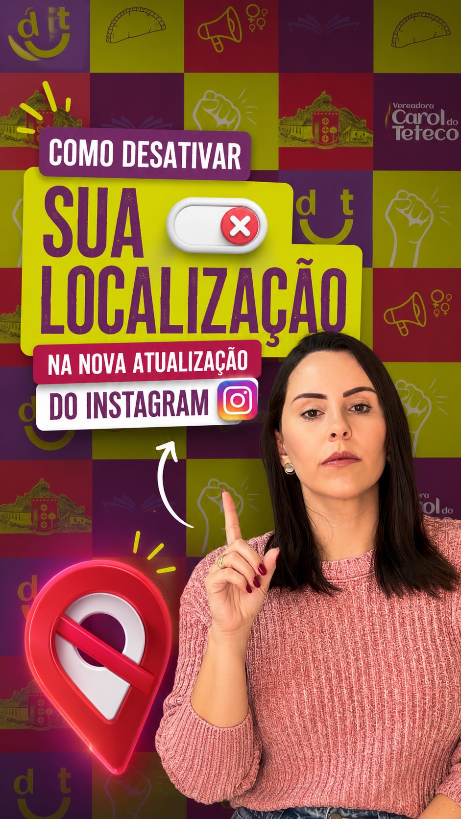 O Mapa do Instagram chegou ao Brasil e a sua localização pode estar exposta. Para nós, mulheres, isso é questão de segurança. 🔒
Como desativar (faça agora):
1️⃣ Abra o Instagram e toque no ícone de mensagens (canto superior direito)
2️⃣ Toque em ‘Mapa’, no topo
3️⃣ Toque no ícone de configurações (engrenagem)
4️⃣ Em ‘Quem pode ver sua localização’, selecione ‘Ninguém’
👉 Dá também pra esconder de uma pessoa específica em ‘Ocultar de’.
📱 Reforce no celular: iPhone (Ajustes → Privacidade e Segurança → Serviços de Localização → Instagram) ou Android (segure o app → Permissões → Localização) e limite o acesso.
Se você tem medida protetiva e percebe que está sendo localizada ou perseguida, isso pode configurar descumprimento.
Procure ajuda:
🆘 Emergência: 190 · ☎️ Ligue 180 (24h, gratuito e sigiloso)
Desative, compartilhe e marque as mulheres da sua vida. 💜
#SejaAVoz #SegurançaDaMulher #Instagram Contagem