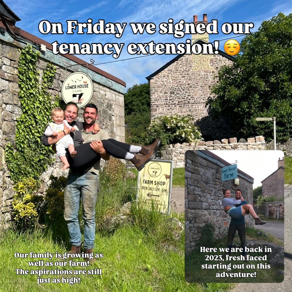 On Friday something really significant happened for us! We signed our tenancy extension!! 🌾🔑
We’re delighted to be extending our farm tenancy and securing the next chapter for our family at Lower House Farm. 🌱
Farming is never without its challenges, but having the chance to continue building, growing, and investing in the future means so much to us. We’re incredibly grateful for the support we’ve received along the way and excited for what lies ahead.
Here’s to the next few years of hard work, new opportunities, and continuing to care for the countryside we call home. 🚜🌾
Thank you everyone who has been a part of the journey so far!
Love Laura, Matt and Ember x
#FarmingLife #FamilyFarm #TenantFarmer #CountrysideLife #lowerhousefarmwales