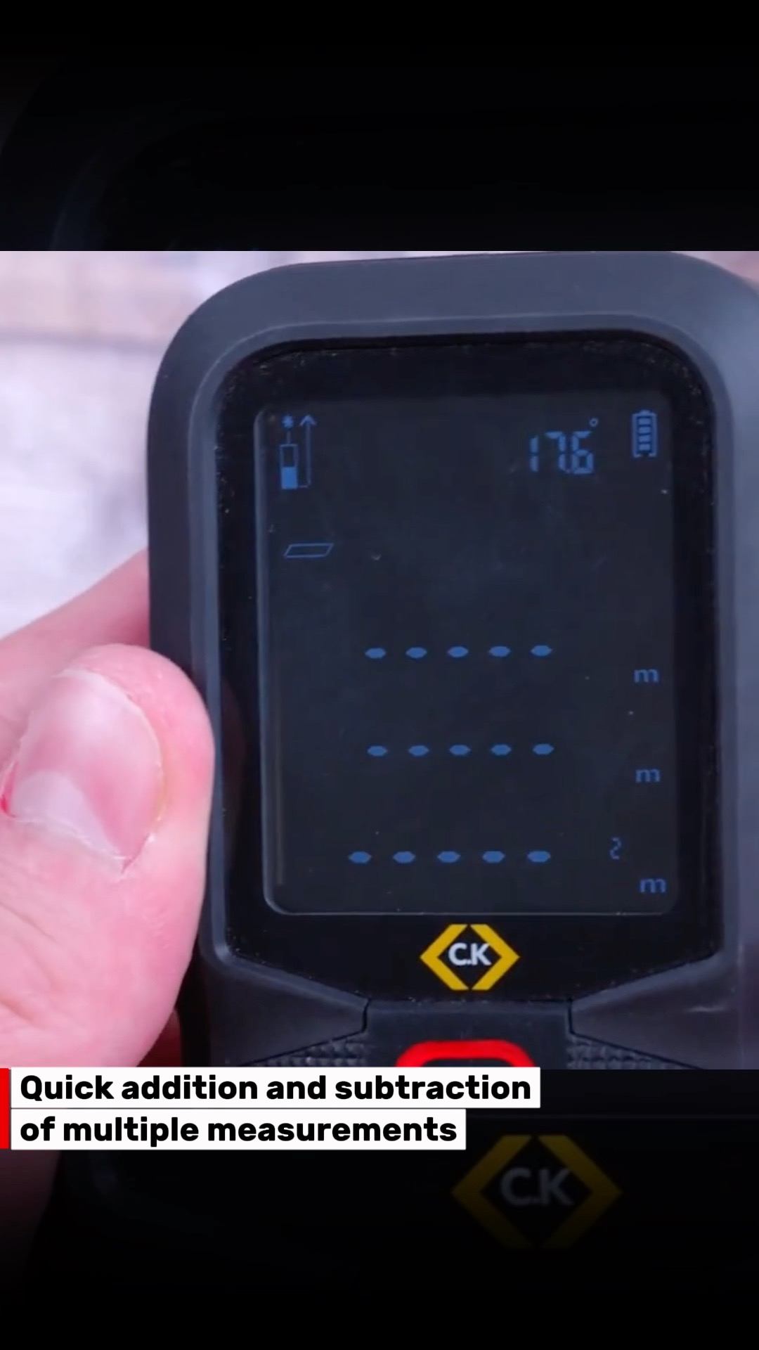 Less time measuring. More time getting the job done ☑️
From quick room dimensions to complex calculations, the NEW Laser Distance Measure delivers precise measurements from 0.2m to 60m at the push of a button.
✔ Single measurements
✔ Continuous measurements
✔ Area calculations
✔ Volume calculations
✔ Automatic level measurement
✔ Pythagorean measurement
A NEW LEVEL OF PRECISION 🔥