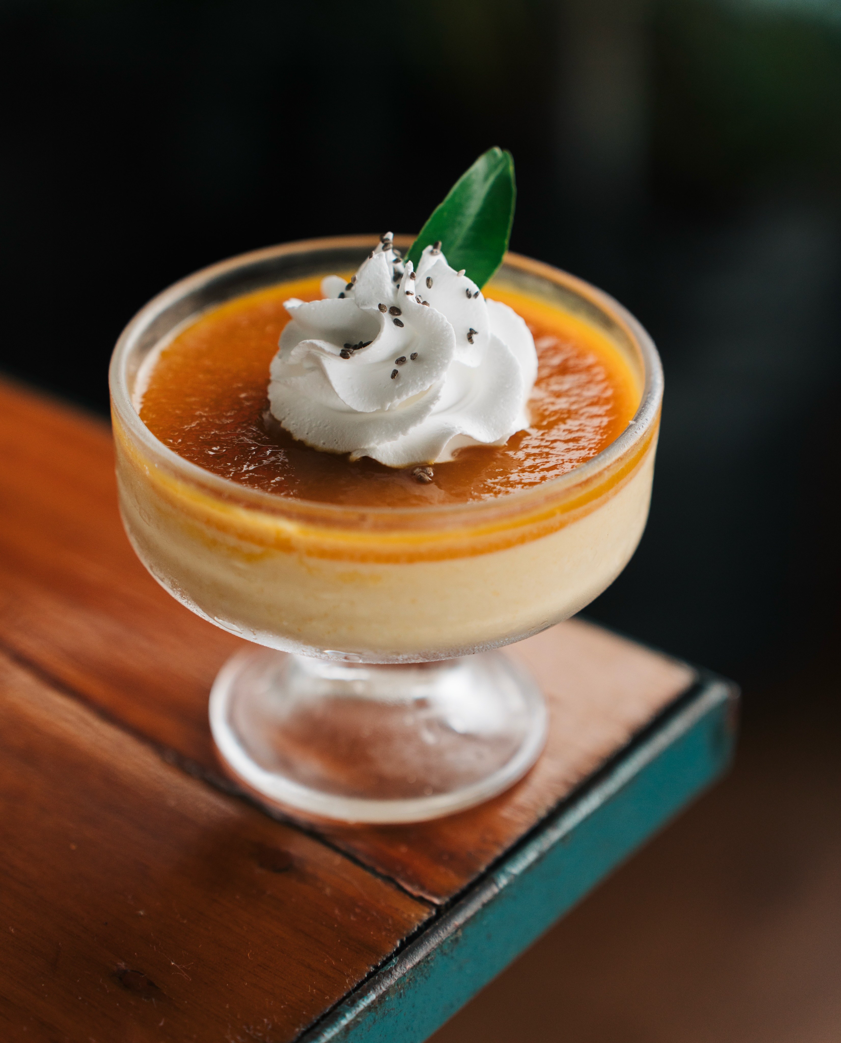 A little taste of summer is back on our table.
Fresh mangoes meet our signature baked yogurt in this seasonal favorite rich, smooth, and just the right amount of sweet. Finished with mango and whipped cream.
Come slow down, soak in the mountain air, and enjoy mango season while it lasts.