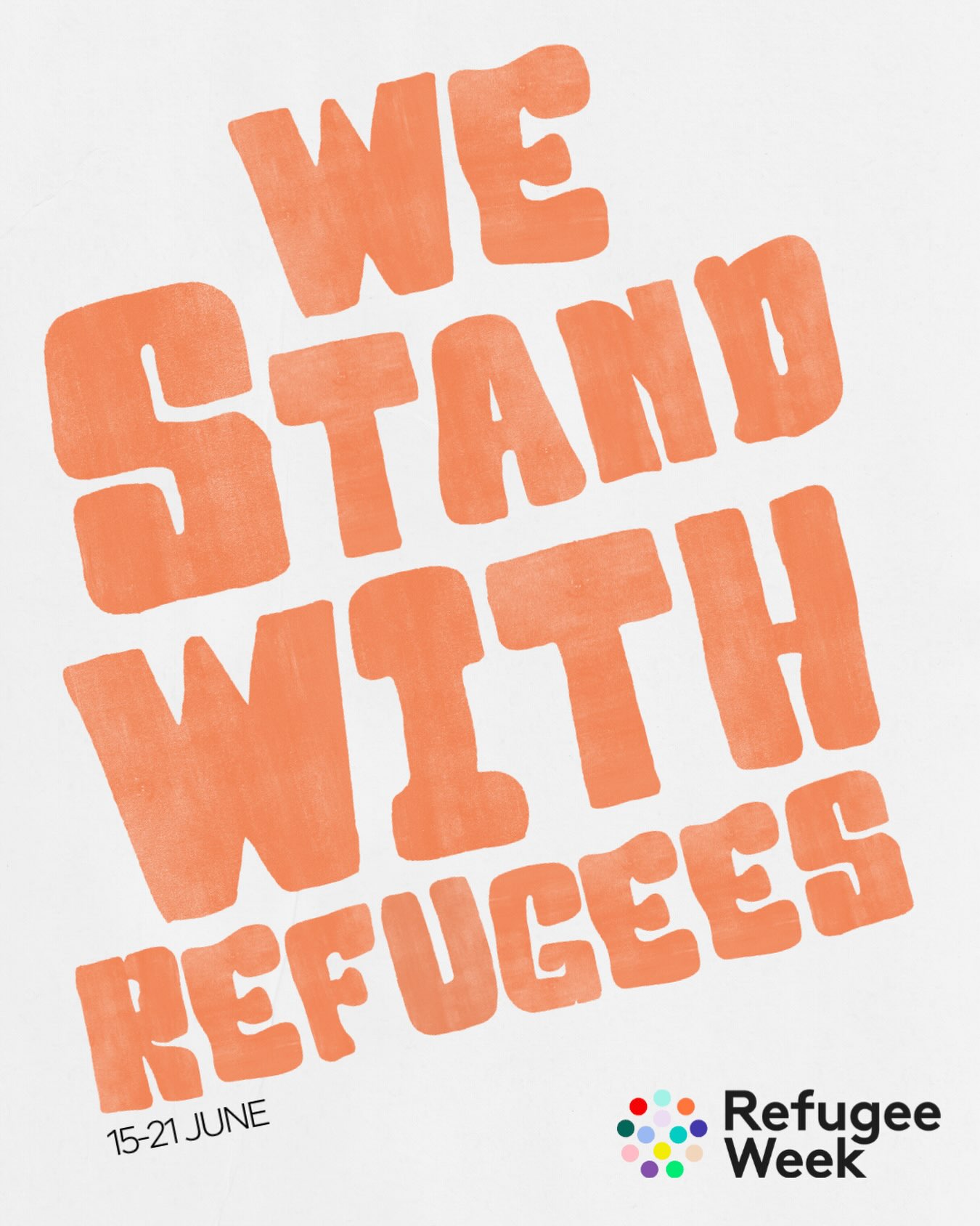 This #RefugeeWeek, we stand #WithRefugees🧡
This Refugee Week, we are taking The Community Table to settings across our work in the UK and France. And we are taking part in a vigil, conference and festival, and exhibiting large scale photographs made with and by residents and staff in Home Office accommodation.
Recently we looked up the word “Courage “ with a small group of young people displaced in northern France, thinking together about the #refugeeweek theme this year. “Courage” described these young people very well:
‘For refugees around the world, courage is often a daily necessity. It is the courage to face unknown journeys, learn new languages, navigate unfamiliar systems, or simply to wake up each morning & step into an uncertain world.’
Join us. #Courage